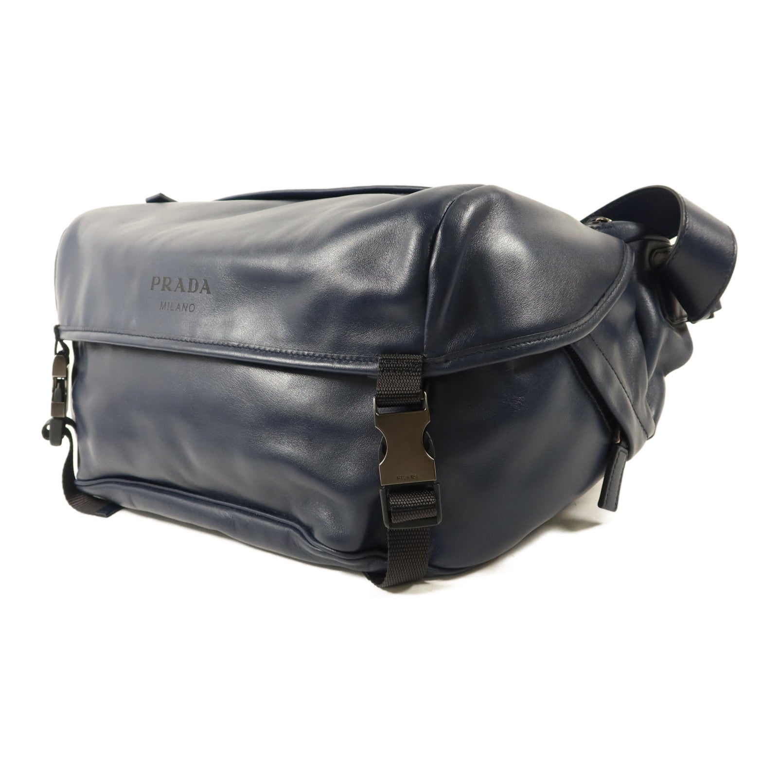 PRADA 牛皮皮革Messenger Bag肩背袋