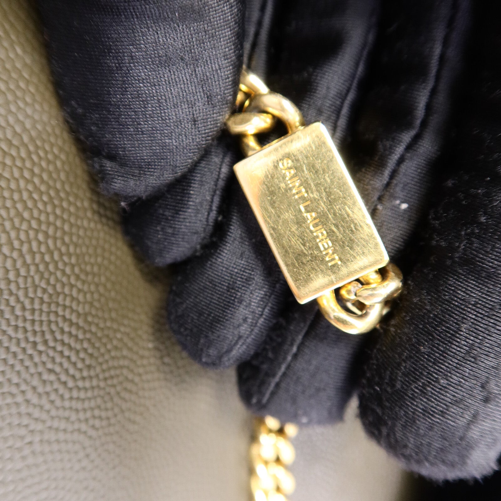 SAINT LAURENT 牛皮皮革Kate Medium Chain鏈帶肩背袋
