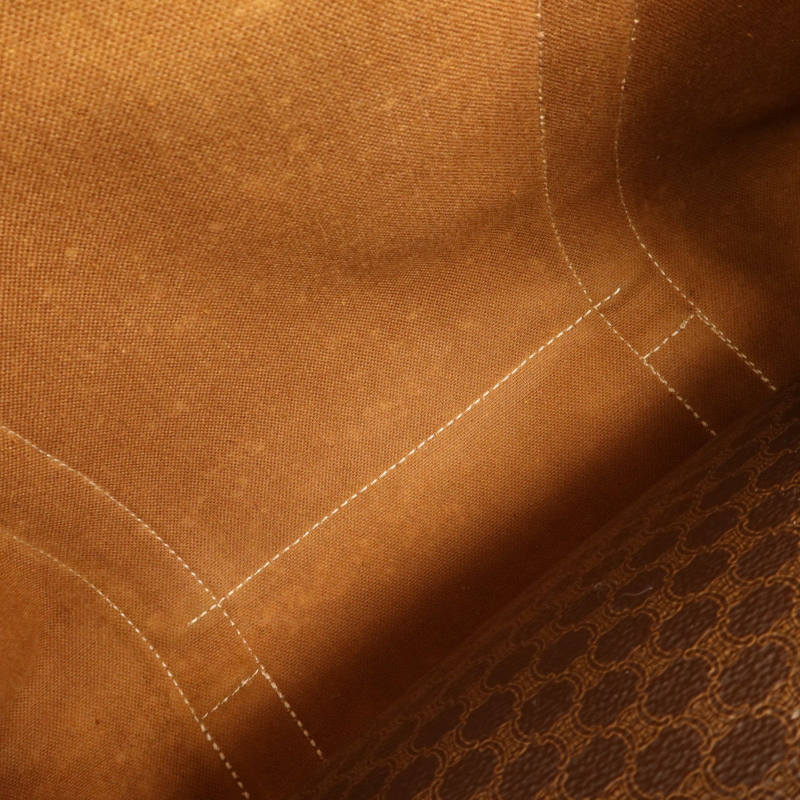 CELINE 塗層帆布Vintage Tote Bag金扣肩背袋