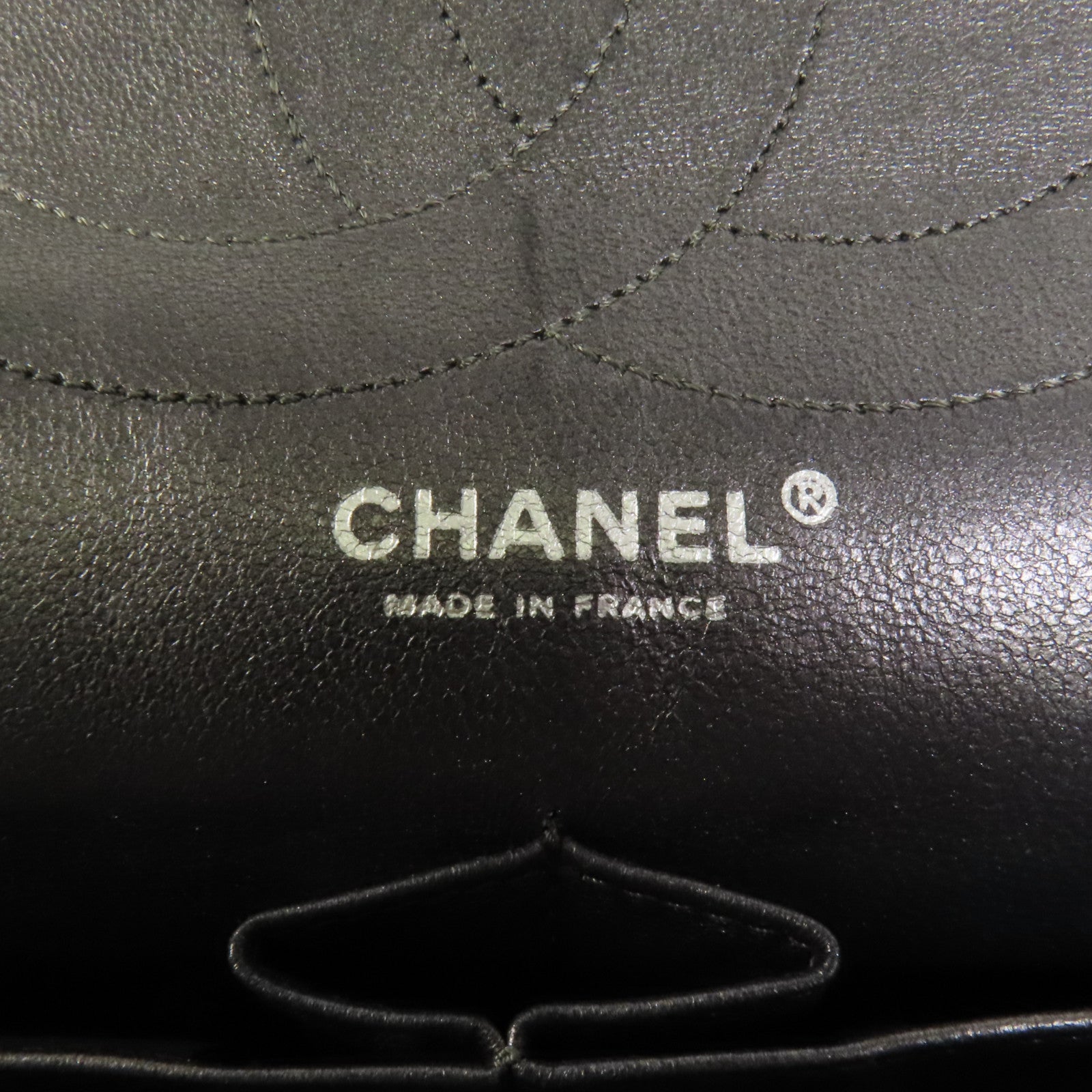 CHANEL 牛皮皮革2.55 Maxi鏈帶肩背袋