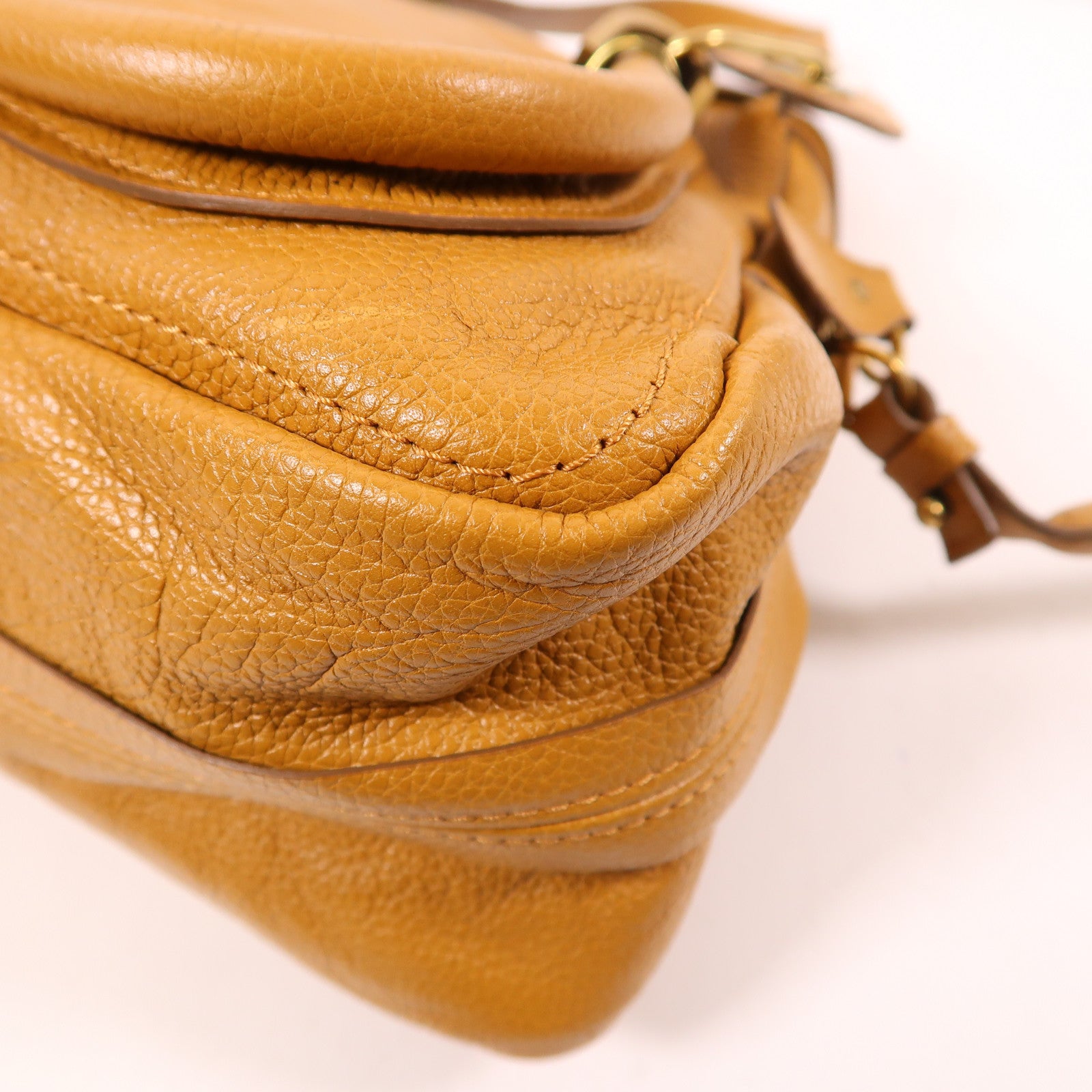 Chloe 牛皮皮革2 Way Shoulder金扣手挽肩背兩用袋