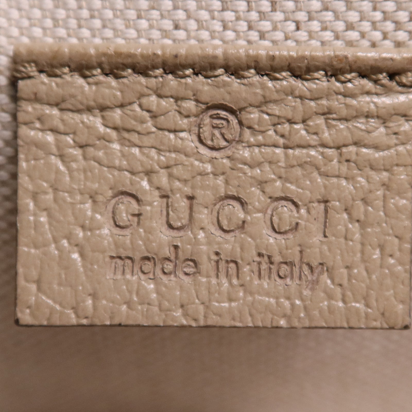 GUCCI 塗層帆布Horsebit 1955 Mini金扣肩背袋