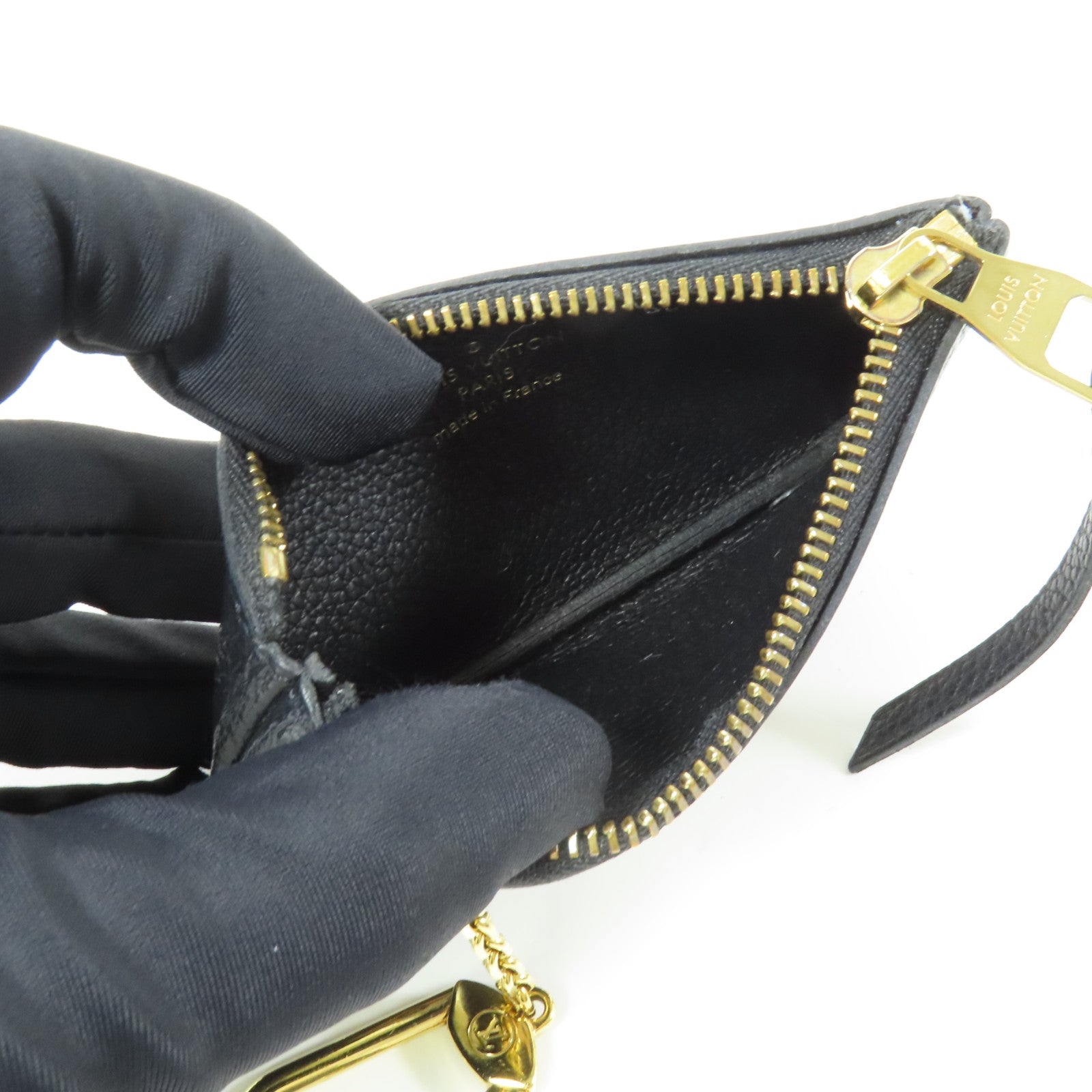 LOUIS VUITTON Monogram Empreinte Key Pouch金扣鎖匙包