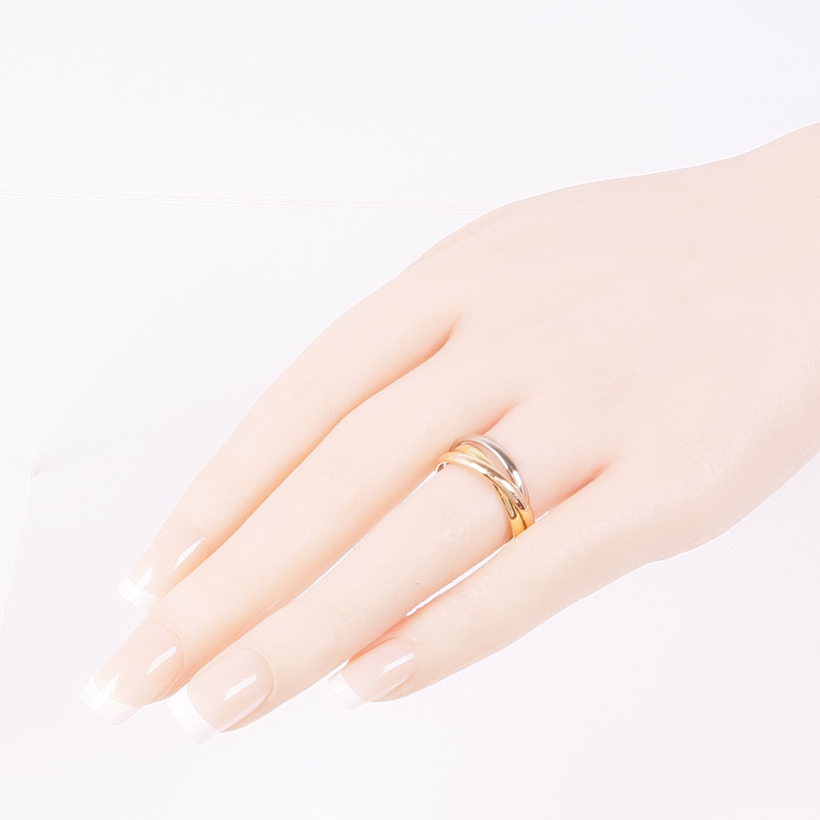CARTIER 18K白金/黃金/玫瑰金Trinity Ring戒指Cartier#56/US#7.5