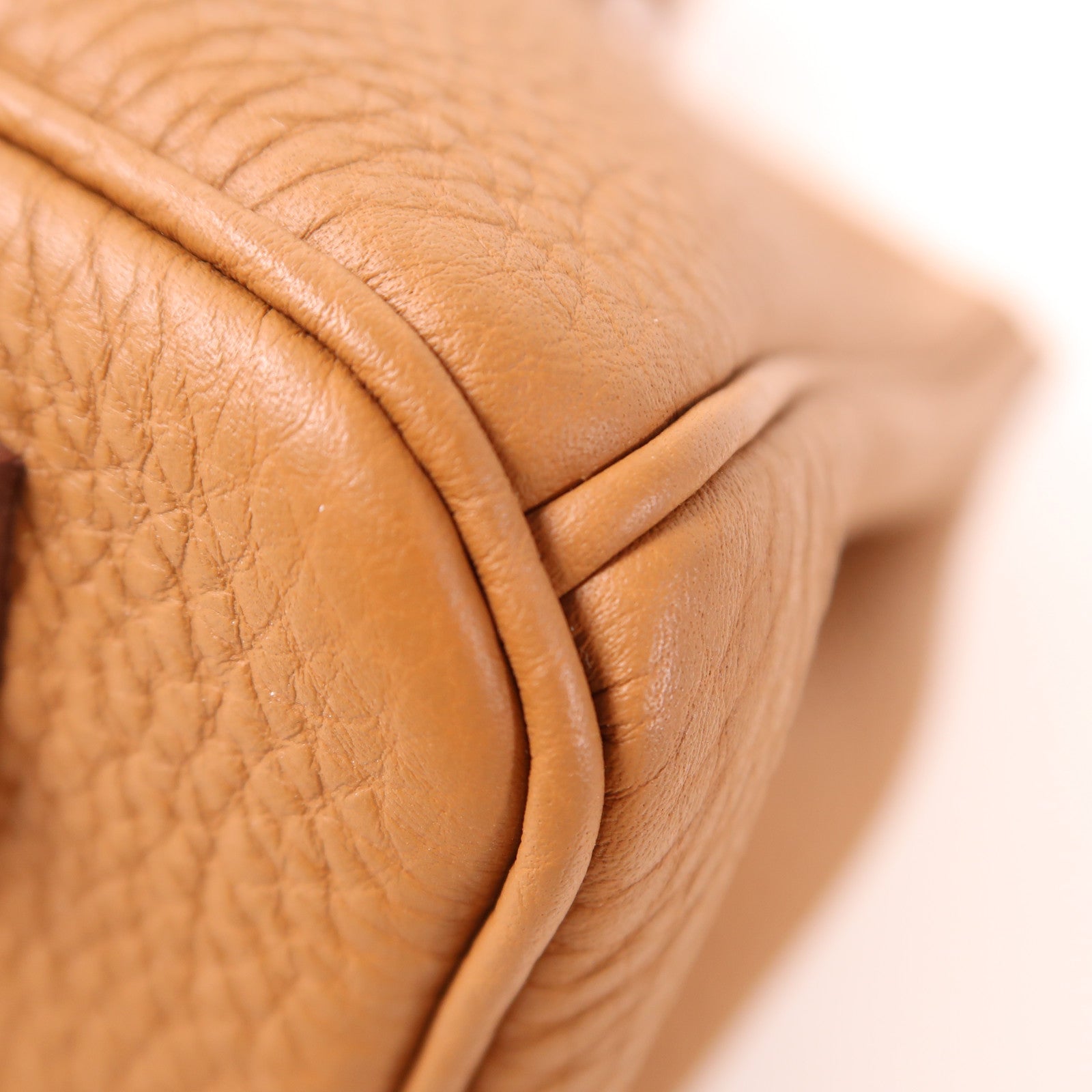 HERMES Togo皮革Birkin 25銀扣手挽袋Gold