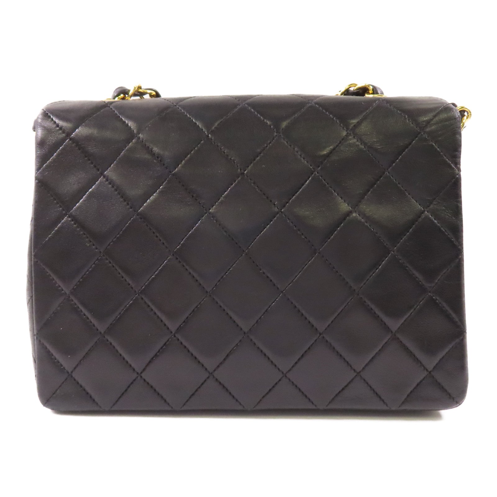 CHANEL 羊皮皮革Chain Shoulder Bag金扣鏈帶肩背袋