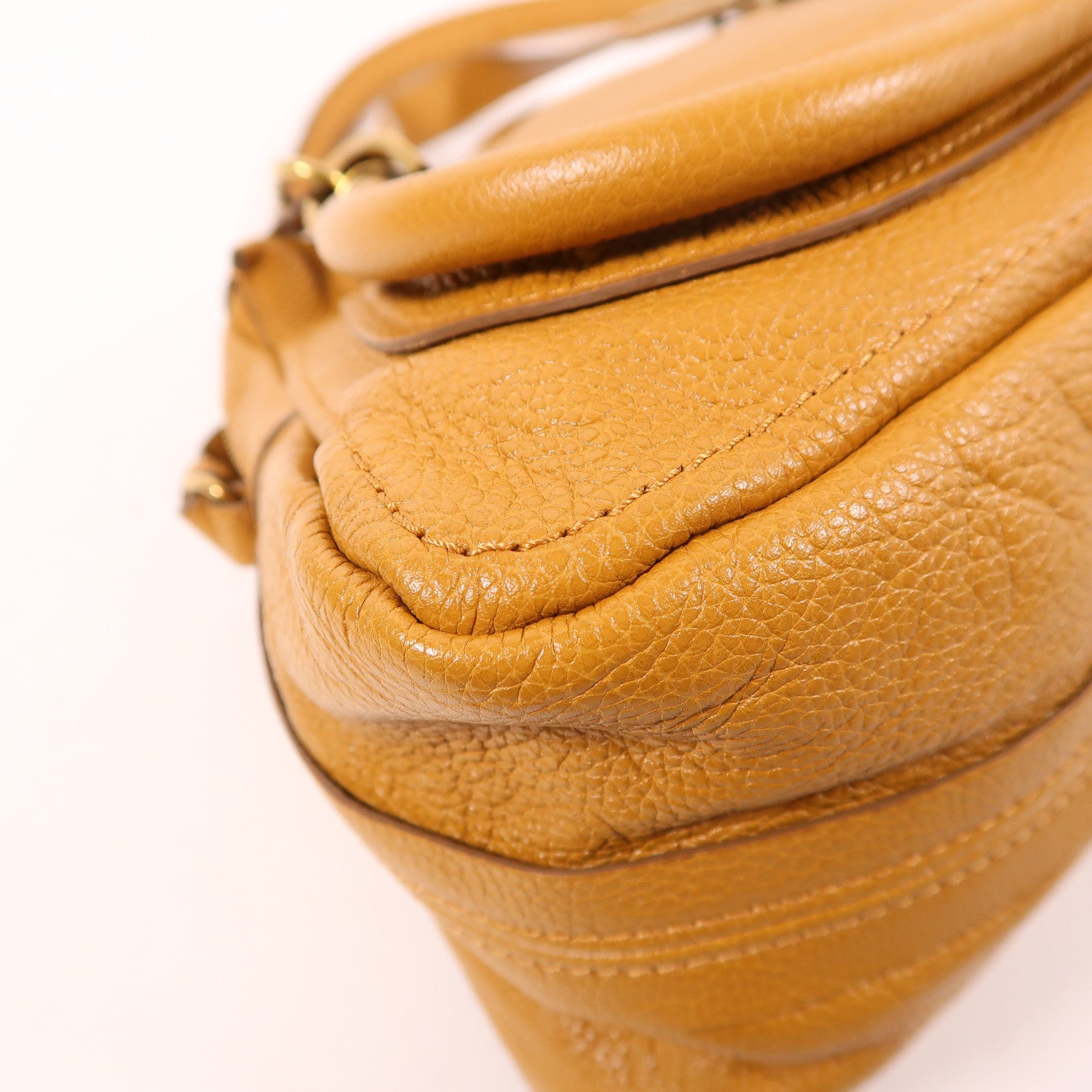 Chloe 牛皮皮革2 Way Shoulder金扣手挽肩背兩用袋