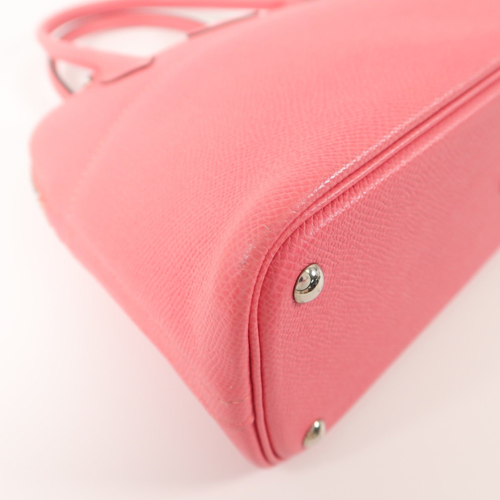HERMES Epsom皮革Bolide 27手挽肩背兩用袋Rose Azalee