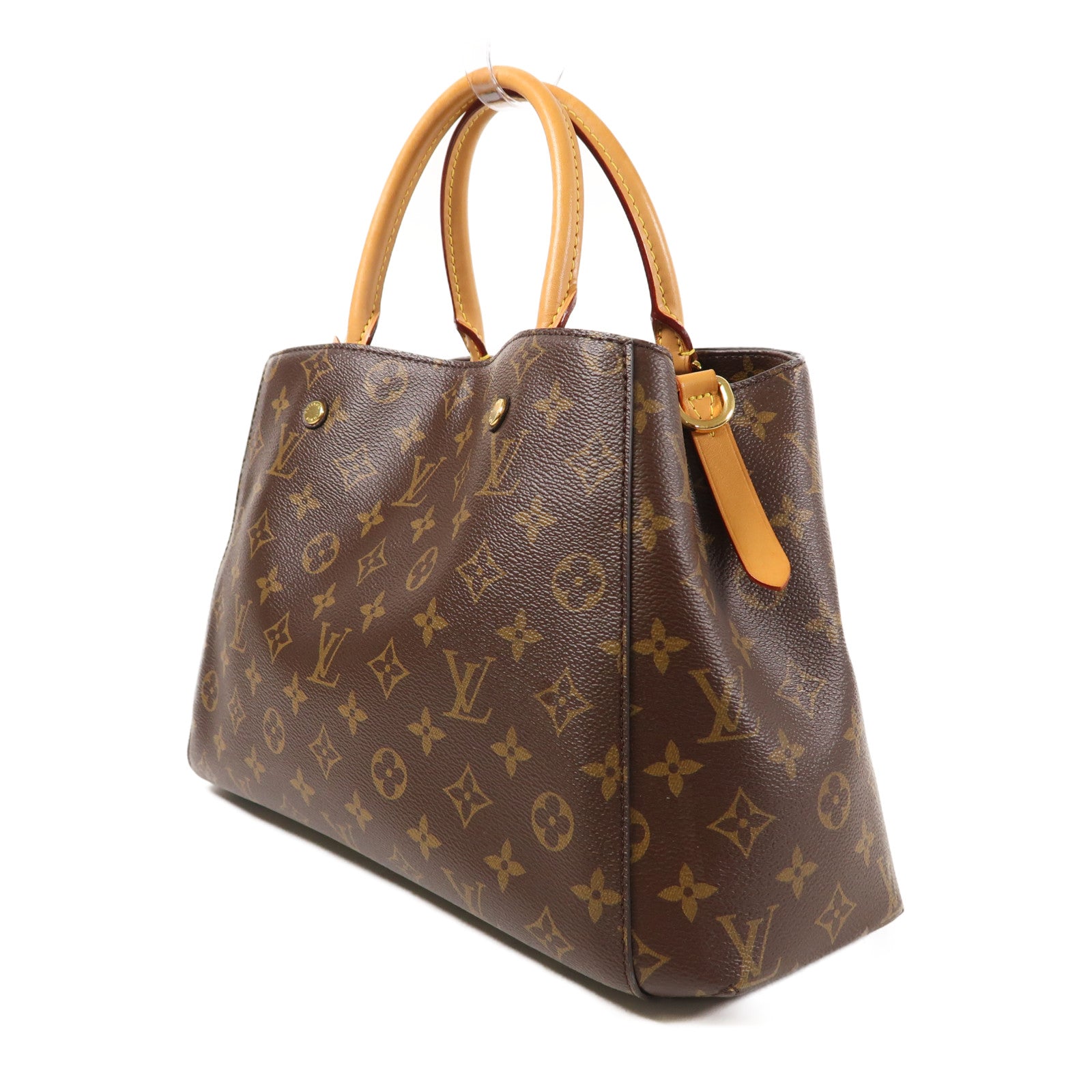 LOUIS VUITTON LV GHW Montaigne MM 2way Shoulder Handbag M41056 Monogram Brown