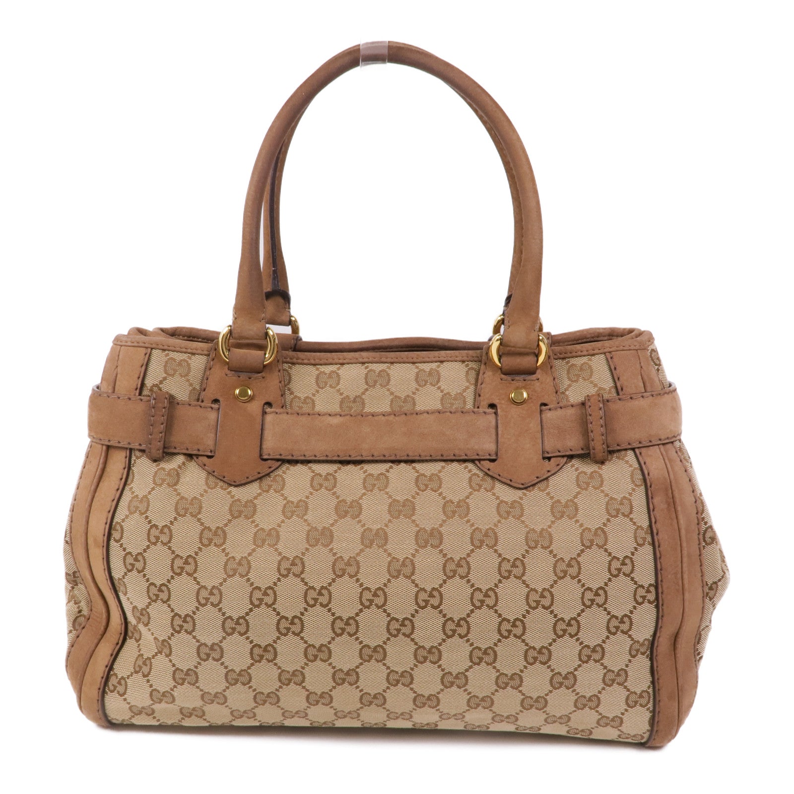GUCCI 帆布Hand Bag金扣手挽袋