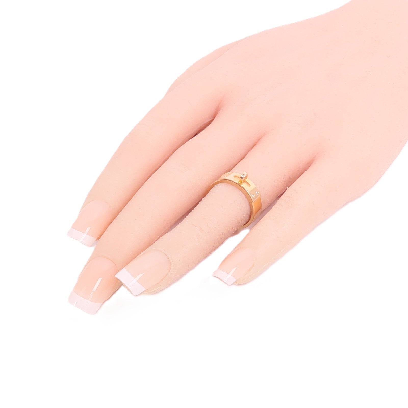 HERMES 18K玫瑰金Kelly Ring戒指