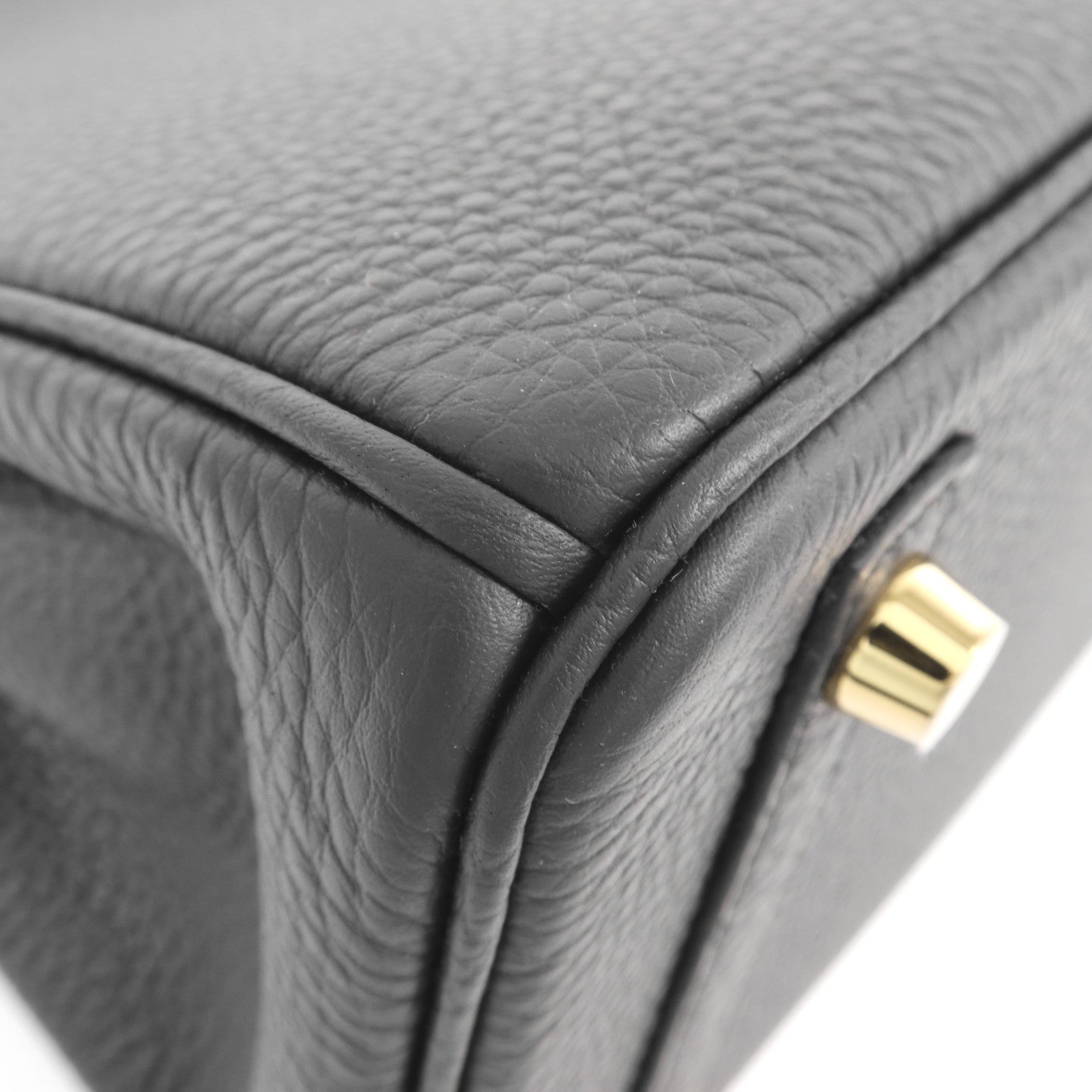 HERMES Togo皮革Birkin 25金扣手挽袋Plomb