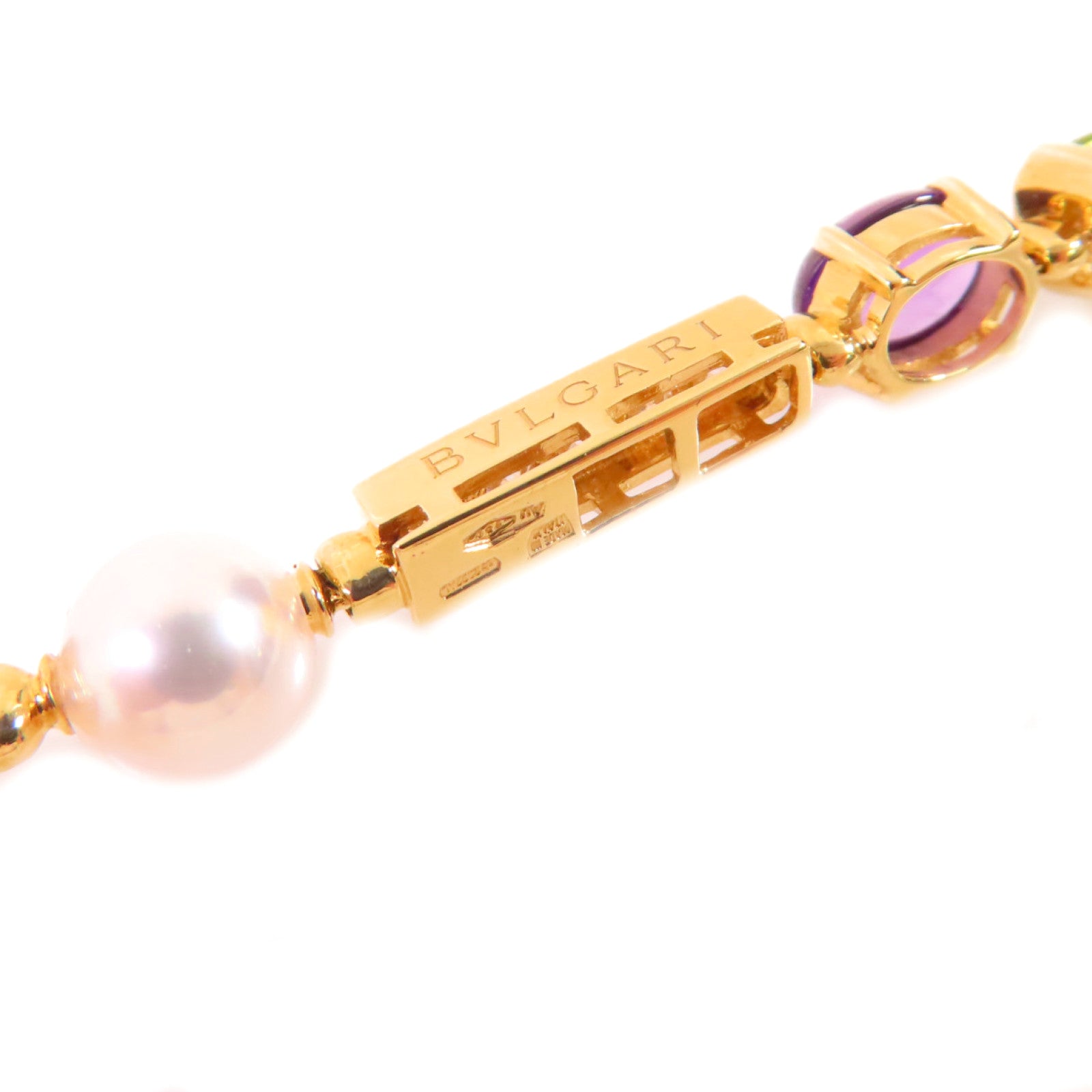 BVLGARI 18K黃金/鑽石/彩色寶石Allegra Necklace項鍊