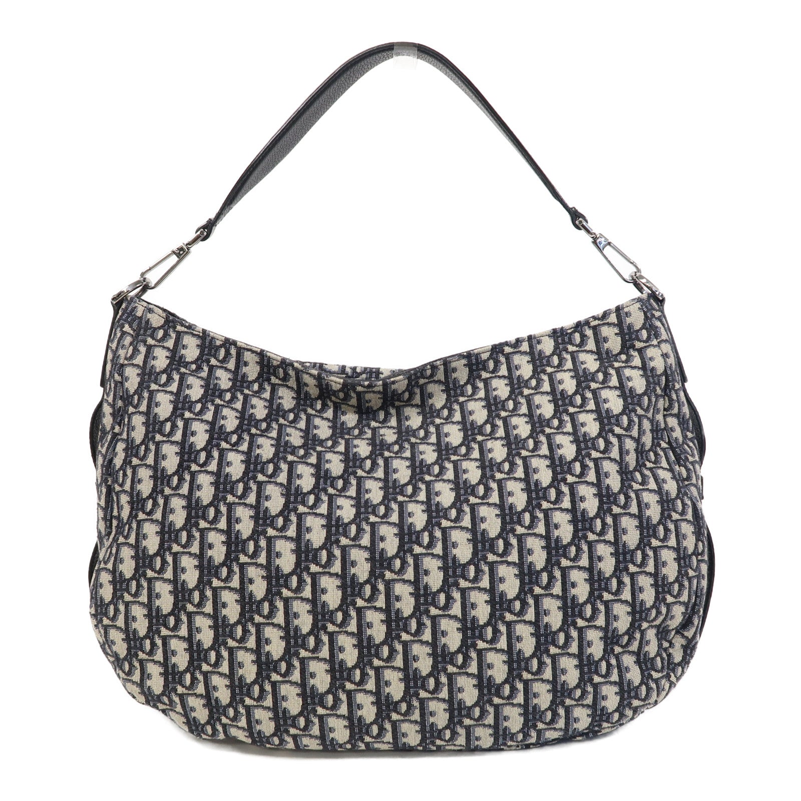 Dior 帆布Saddle Shoulder Bag銀扣肩背袋藍色