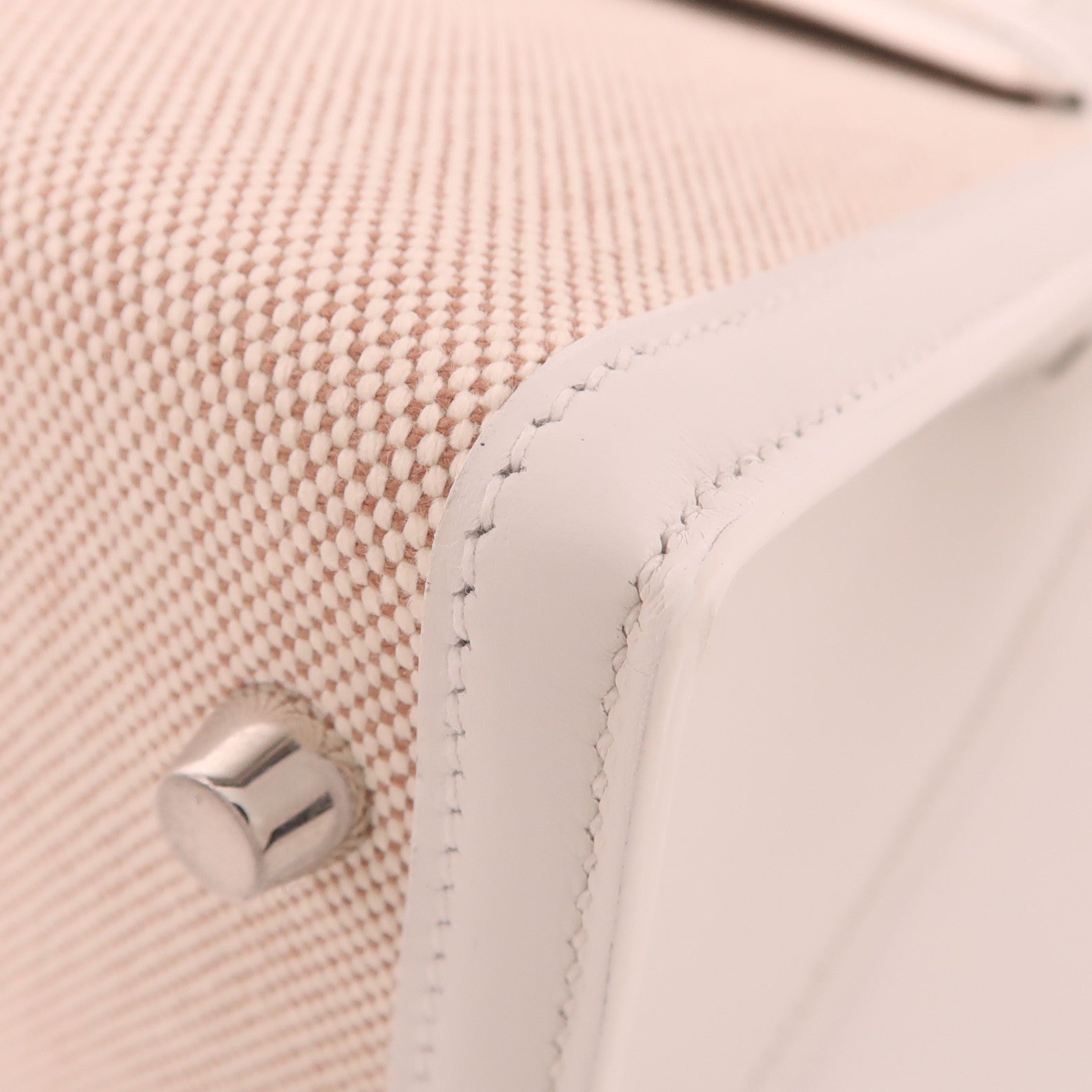 HERMES 【激減優惠】Swift皮革/Toiletry帆布Kelly 25銀扣手挽肩背兩用袋