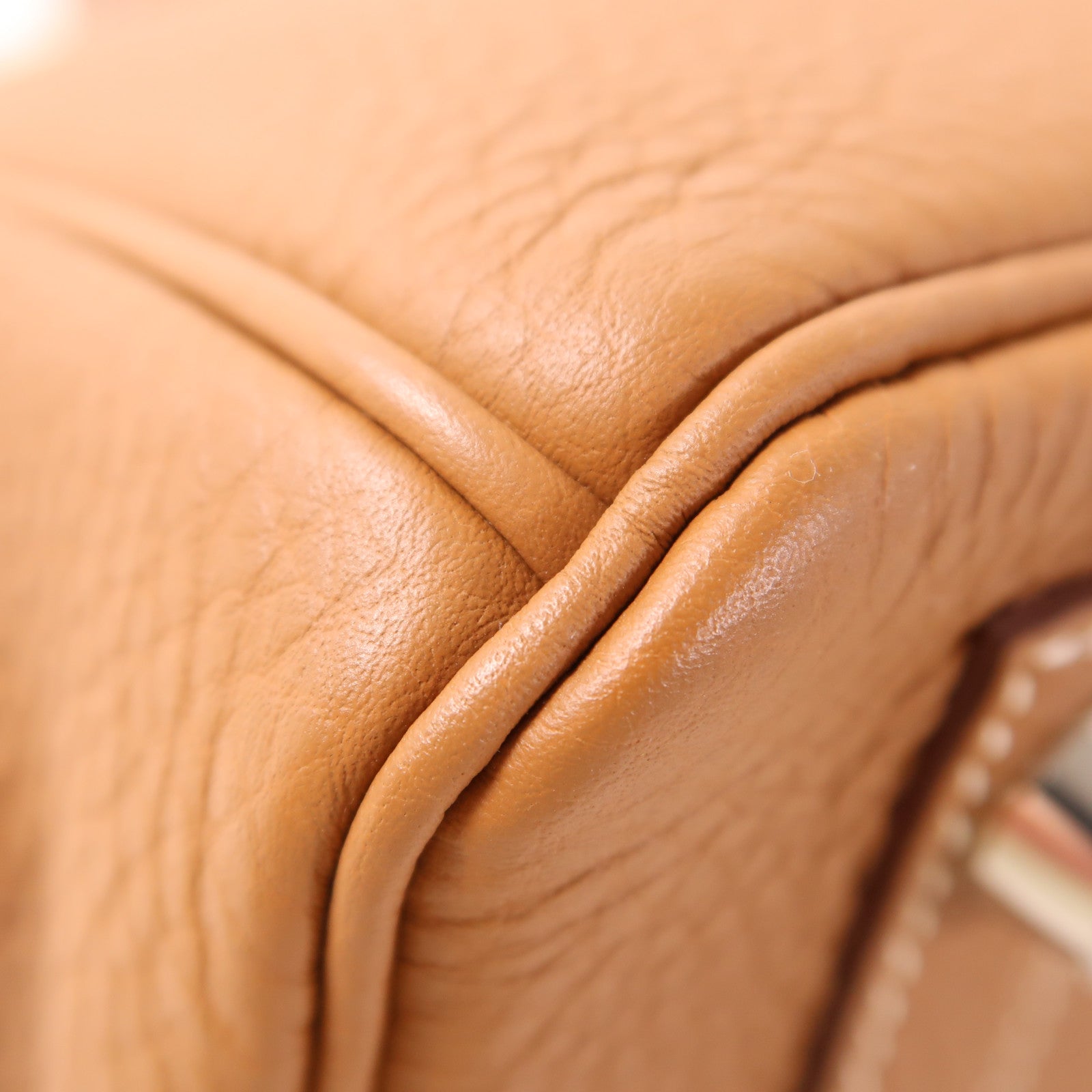 HERMES Togo皮革Birkin 25銀扣手挽袋Gold