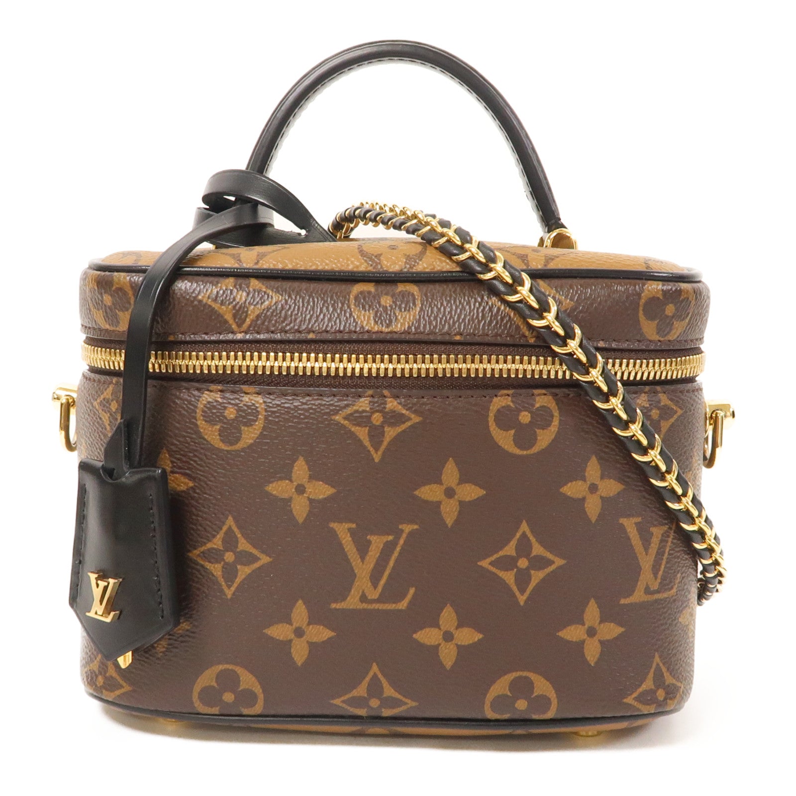 LOUIS VUITTON Monogram Vanity PM手挽肩背兩用袋啡色