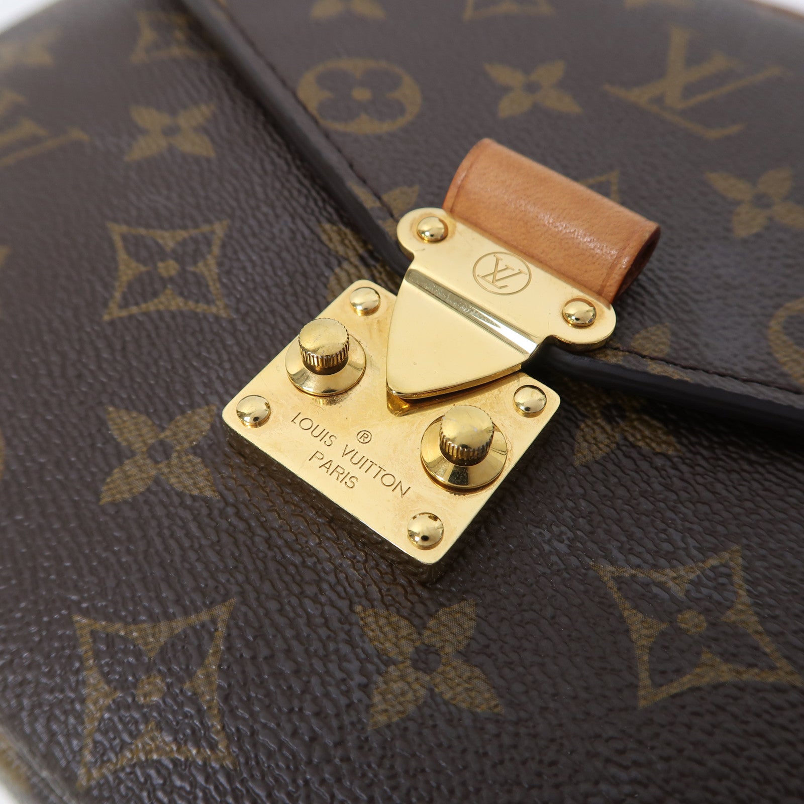 LOUIS VUITTON 【激減優惠】Monogram Pochette Metis金扣手挽肩背兩用袋啡色