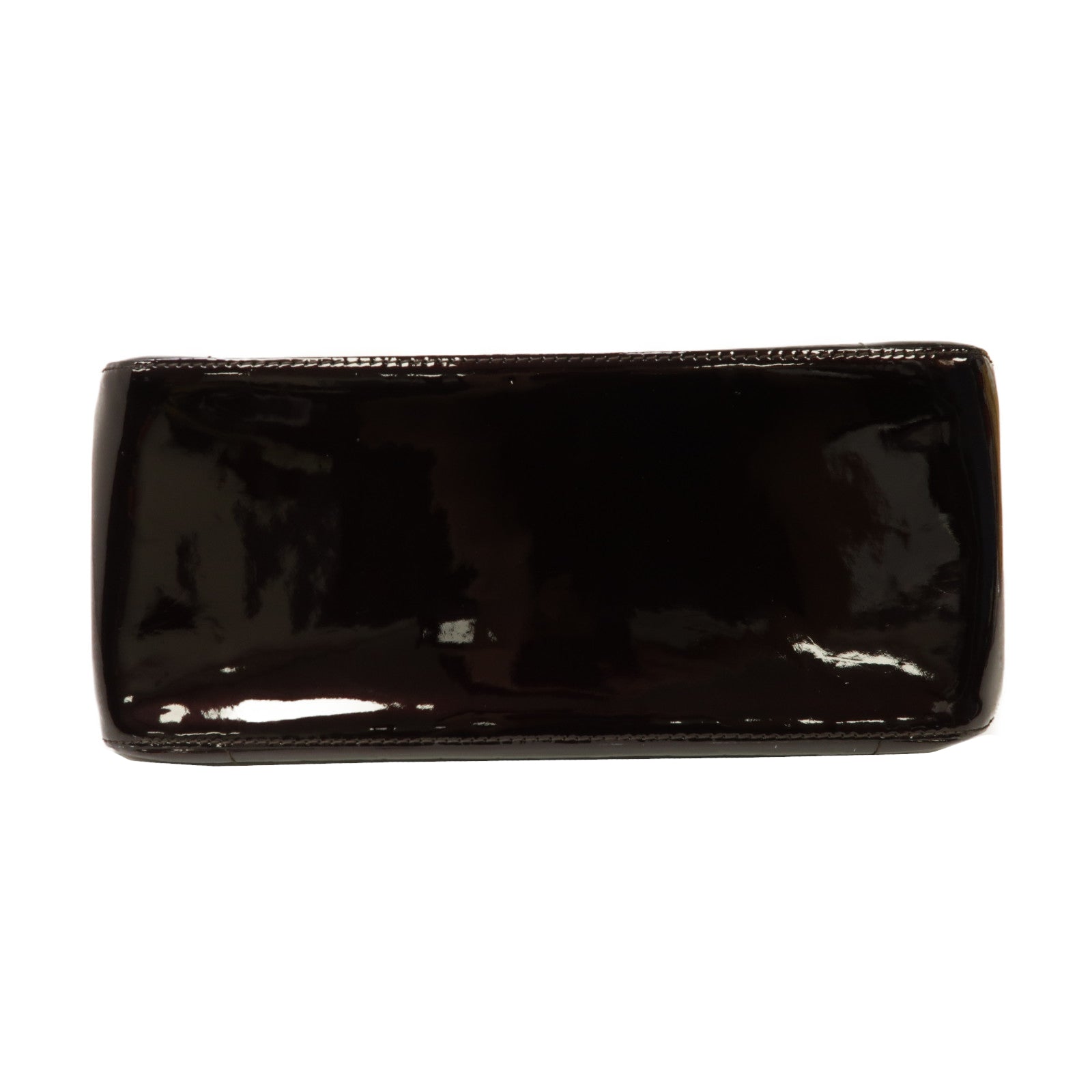 LOUIS VUITTON Monogram Vernis Rosewood Avenue金扣肩背袋酒紅色