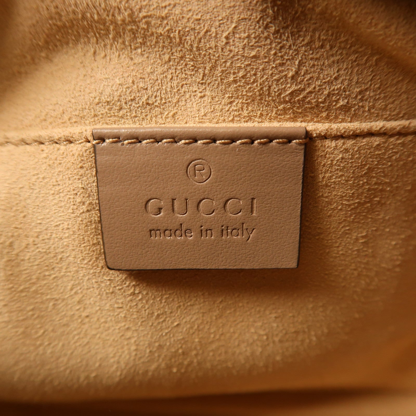 GUCCI 牛皮皮革GG Marmont金扣鏈帶肩背袋