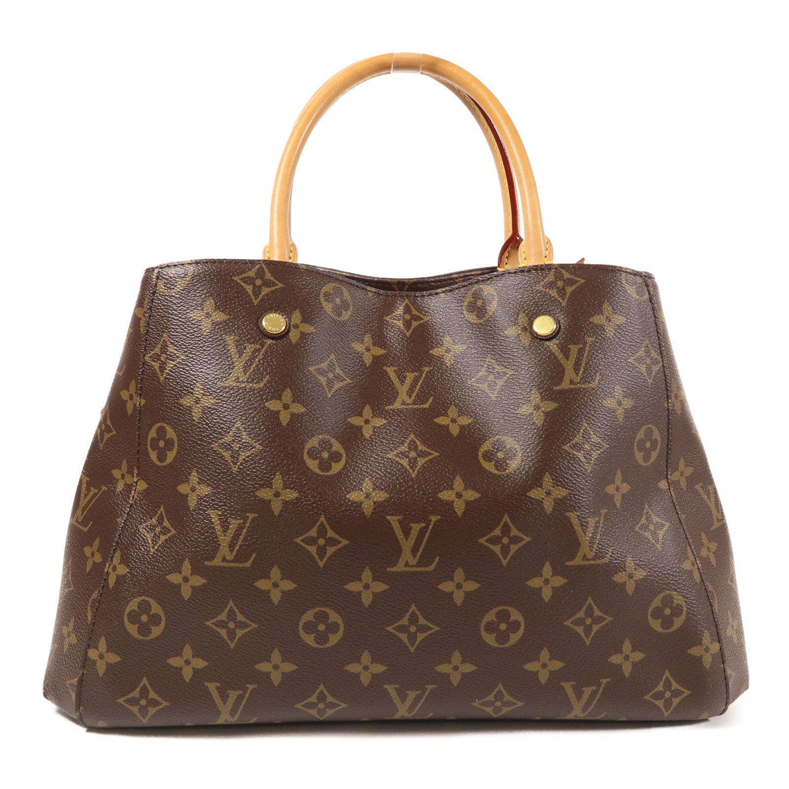 LOUIS VUITTON LV GHW Montaigne MM 2way Shoulder Handbag M41056 Monogram Brown