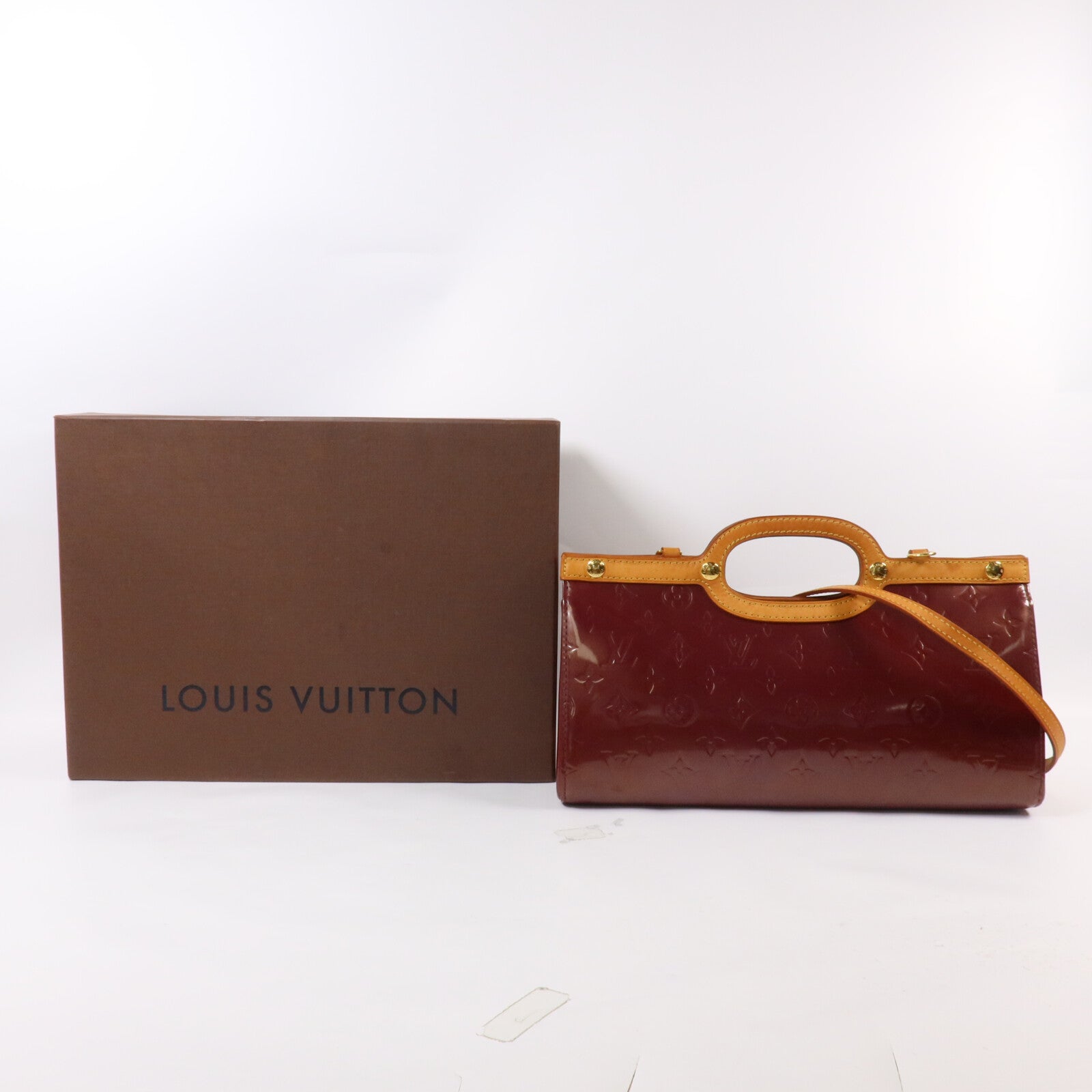 LOUIS VUITTON Monogram Vernis Roxbury Drive手挽肩背兩用袋