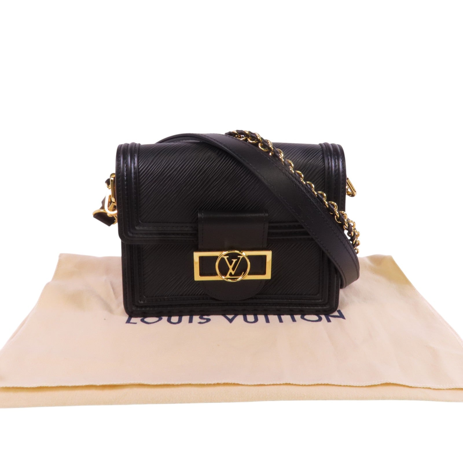 LOUIS VUITTON Epi Leather Mini Danphine金扣手挽肩背兩用袋