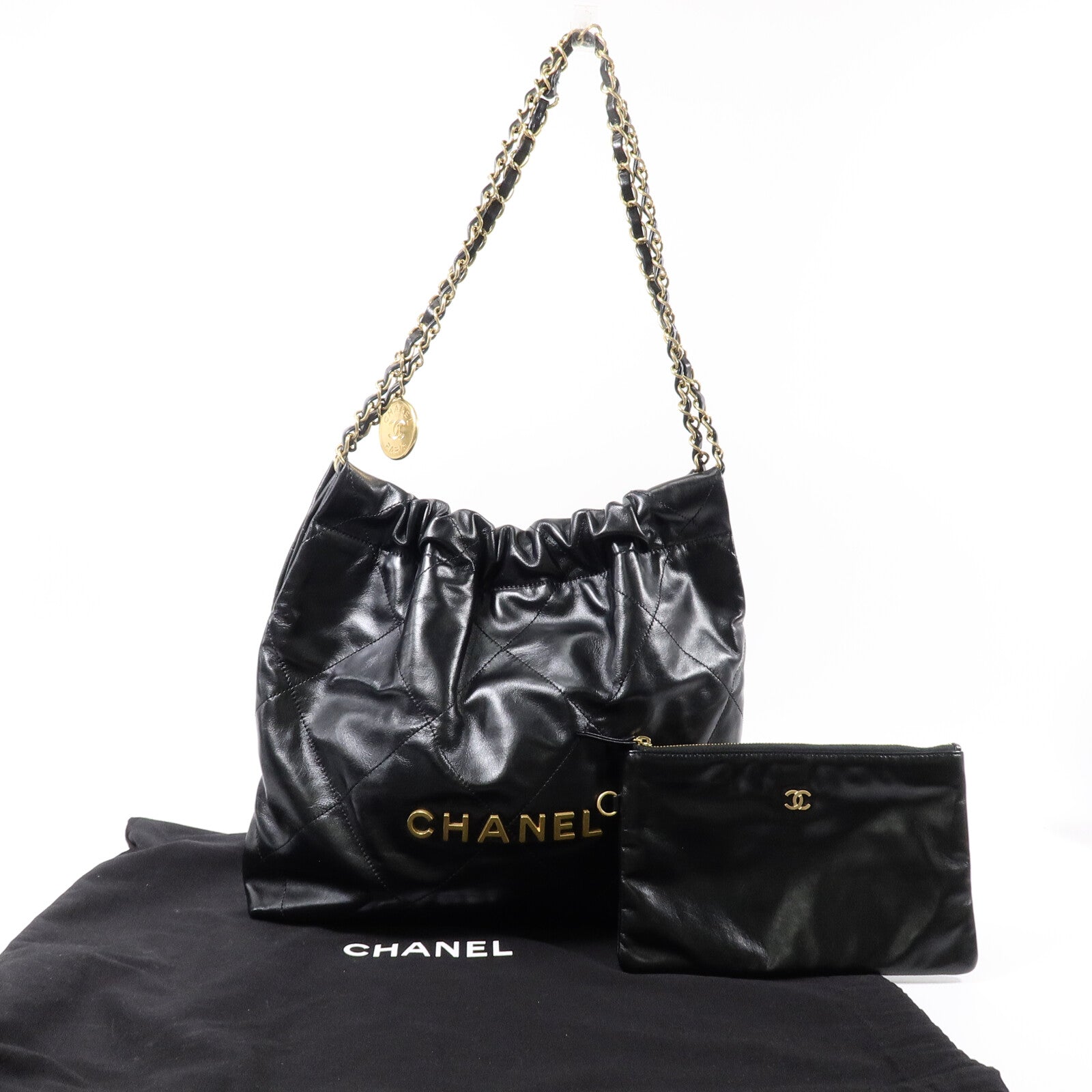 CHANEL 牛皮皮革Chanel 22 Small鏈帶肩背袋