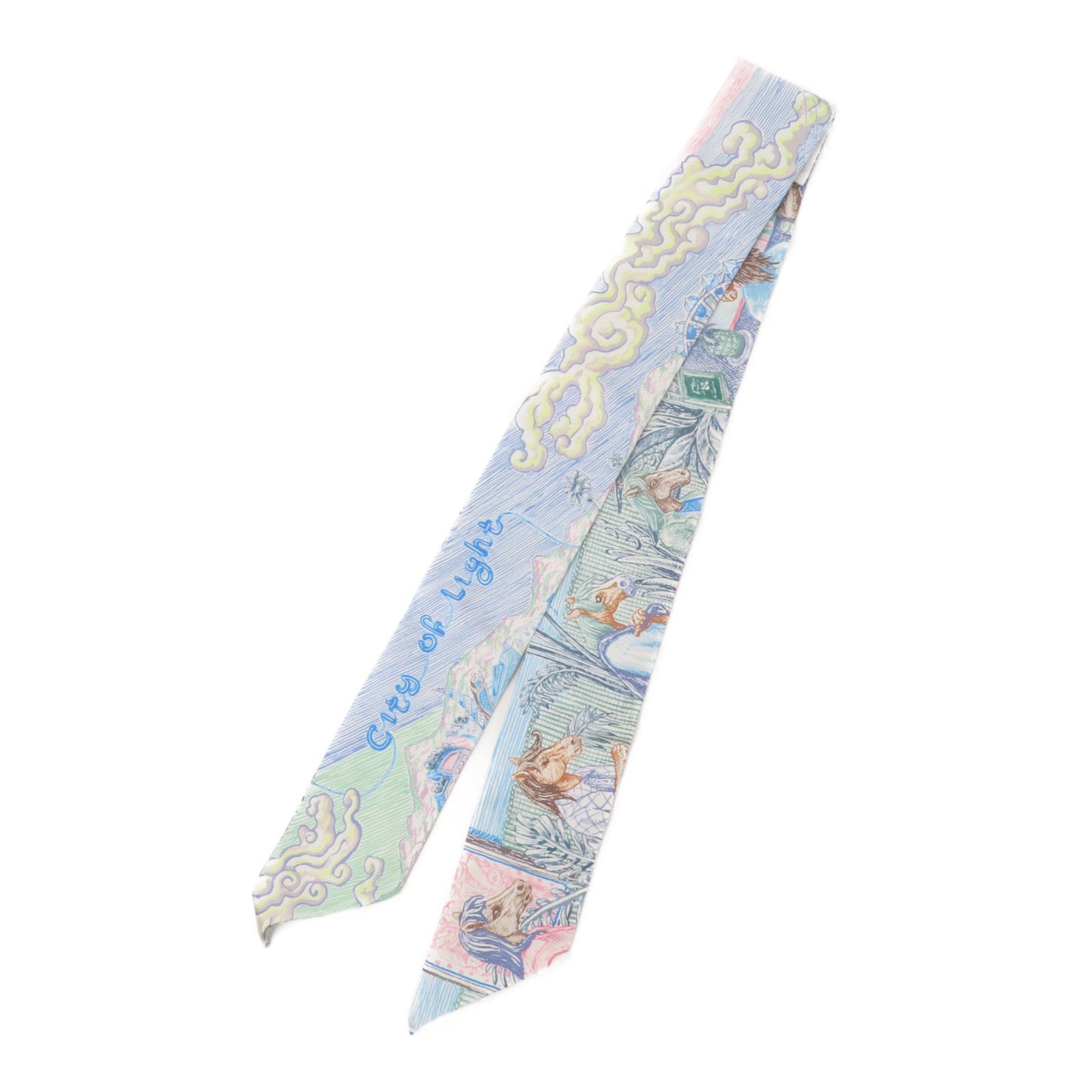 HERMES 絲質Twilly絲巾