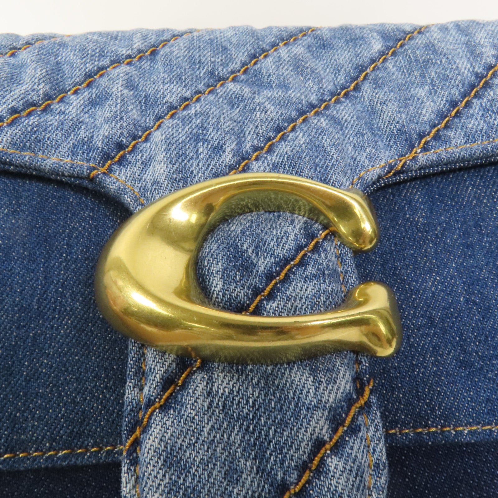 COACH Denim Tabby Bag金扣肩背袋