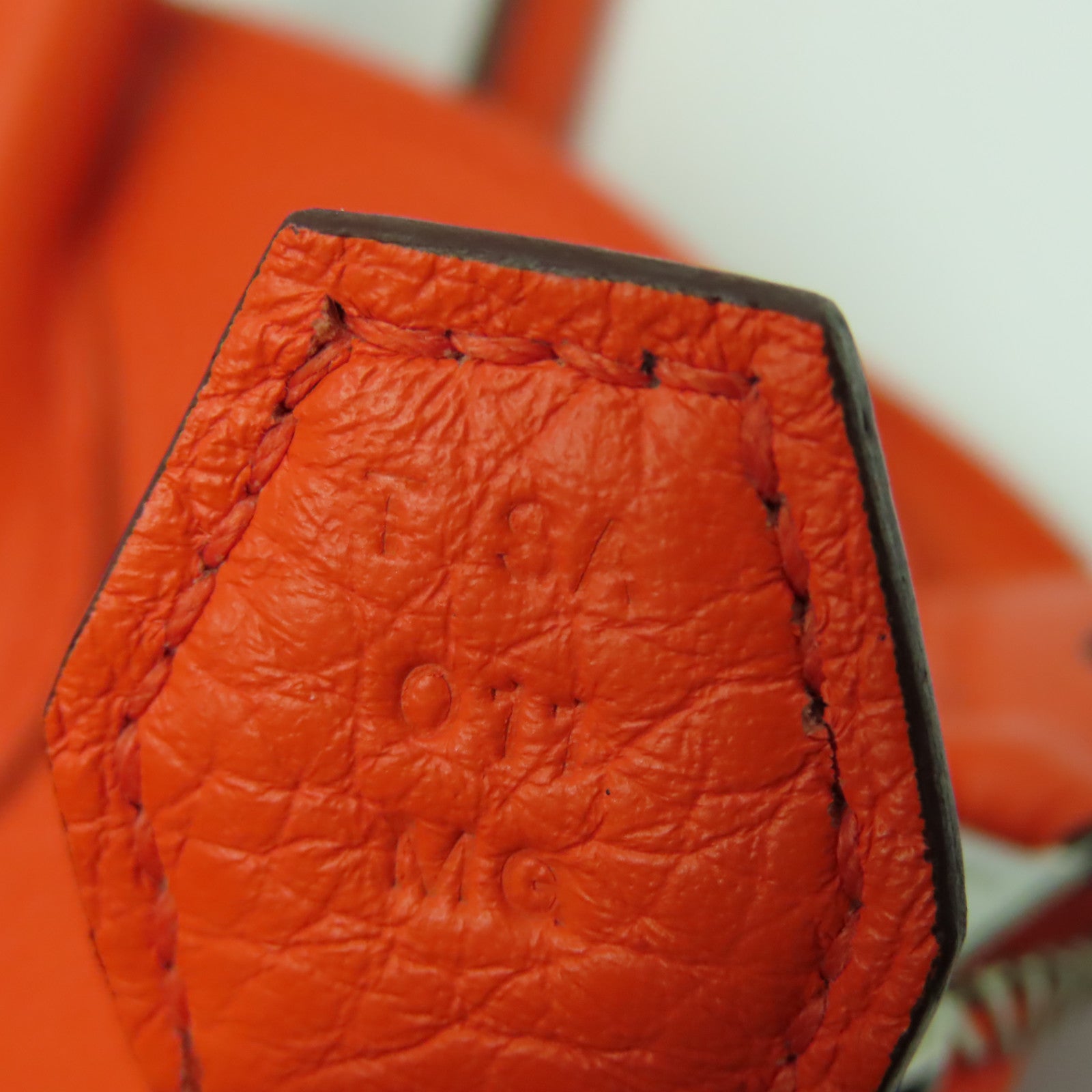 HERMES 【激減優惠】Clemence皮革Bolide 31銀扣手挽肩背兩用袋Orange Poppy火焰橙色
