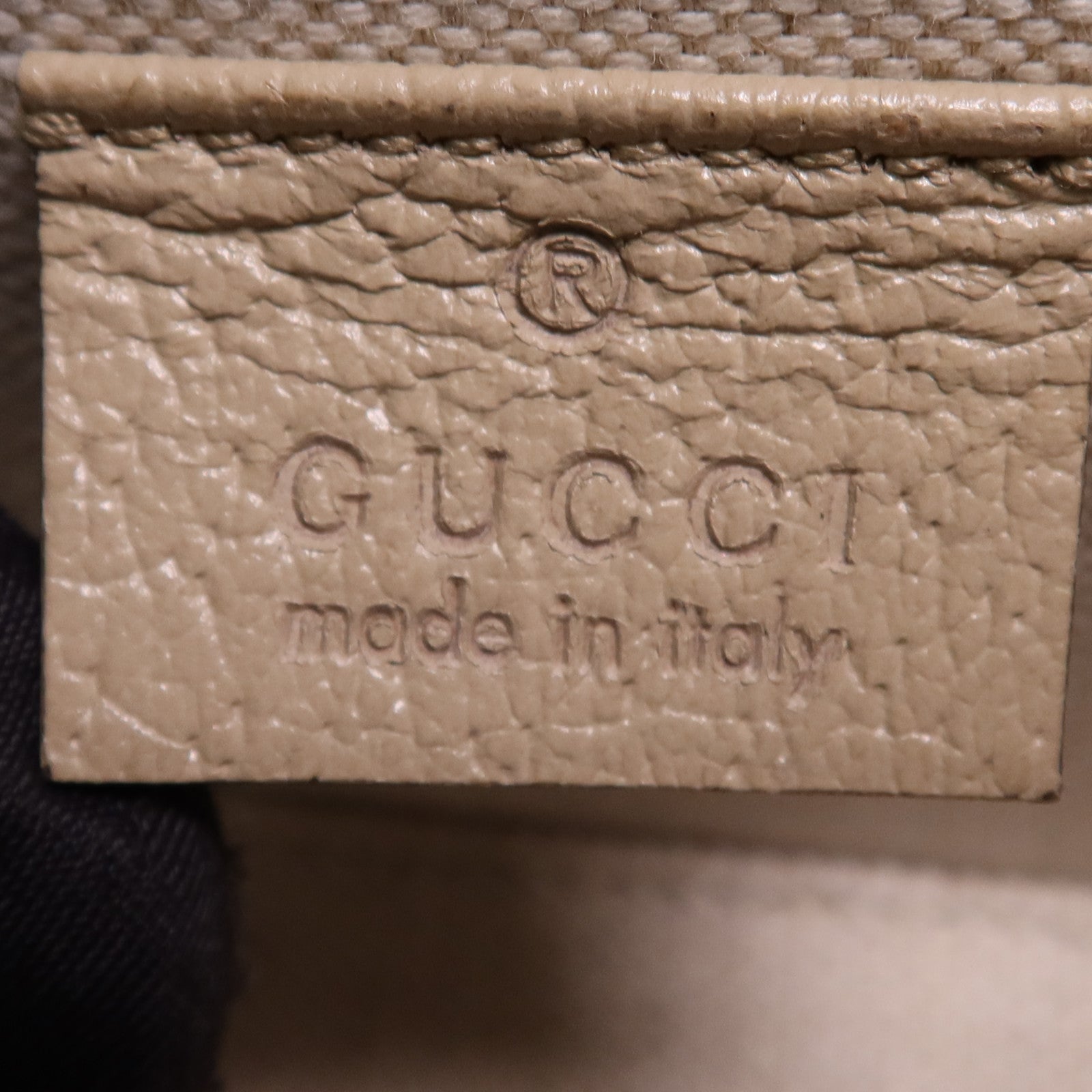 GUCCI 塗層帆布Horsebit 1955 Mini金扣肩背袋