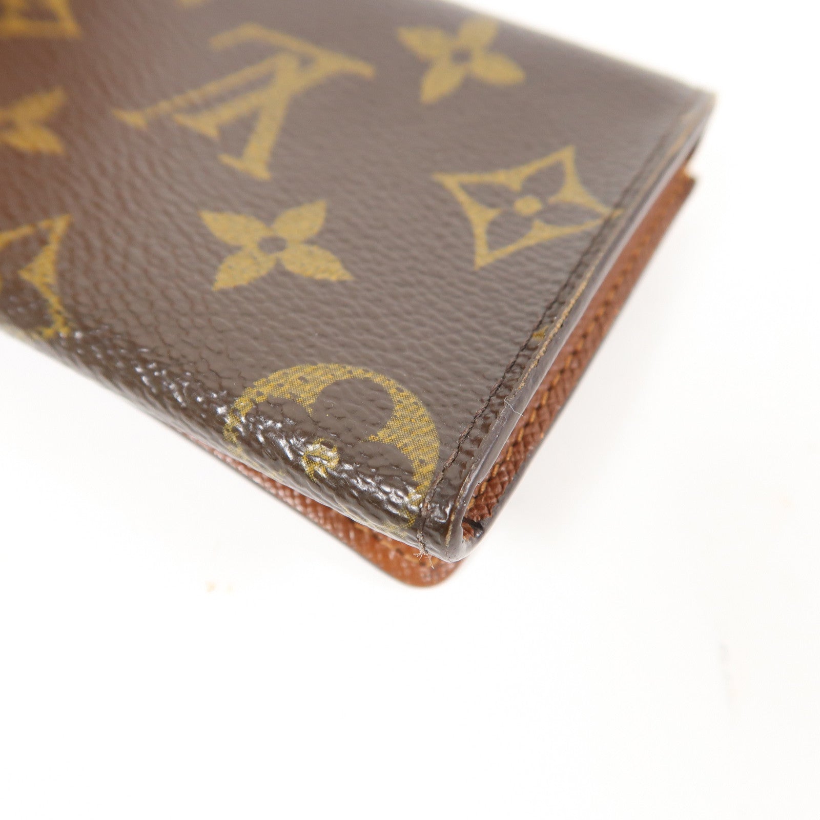 LOUIS VUITTON Monogram Card Case卡片套啡色