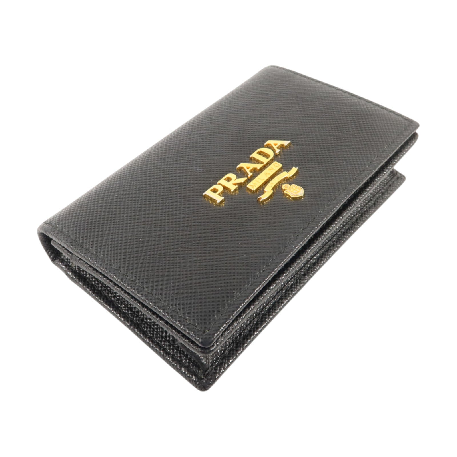 PRADA Saffiano皮革Card case金扣卡片套