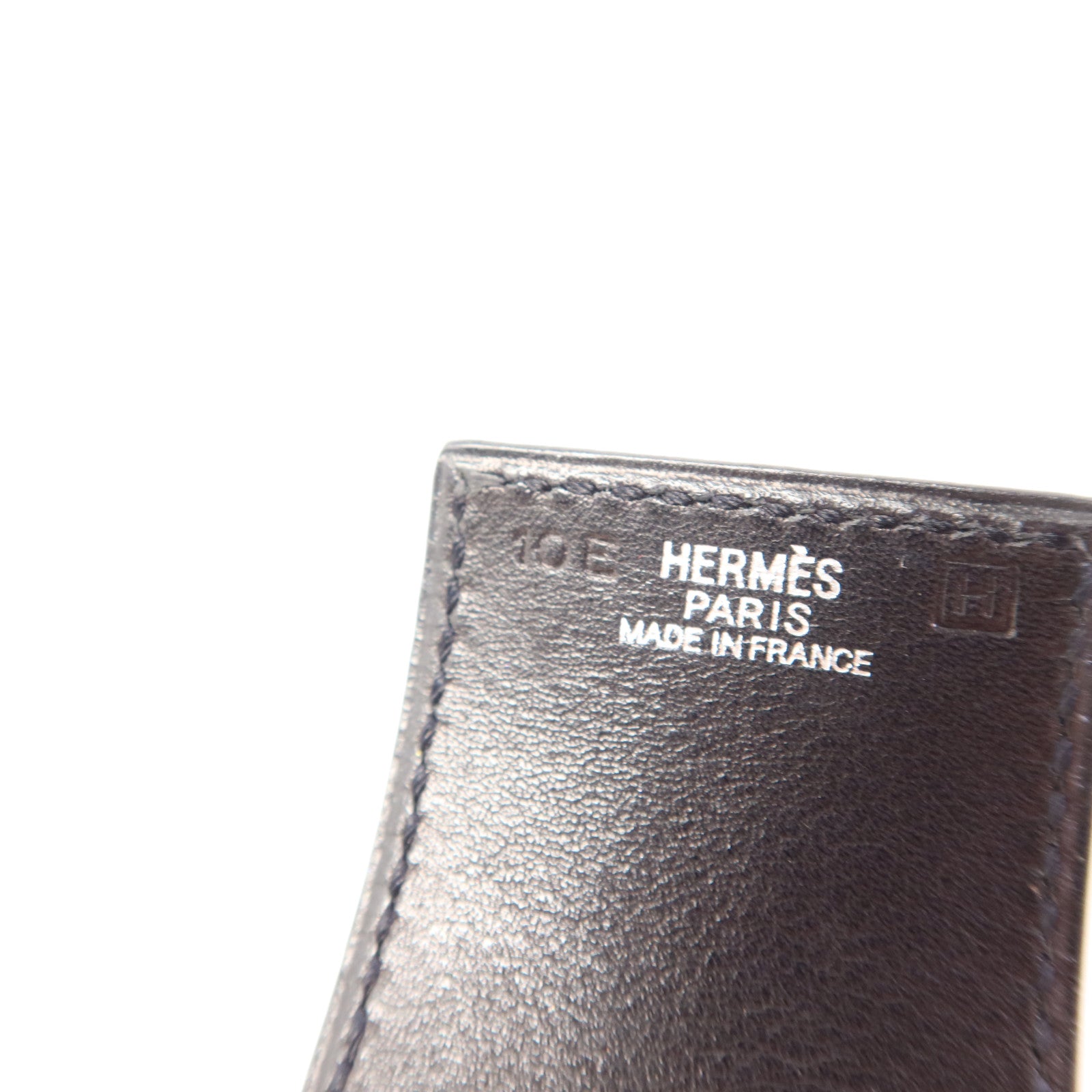 HERMES 皮革Bangle銀扣手鐲