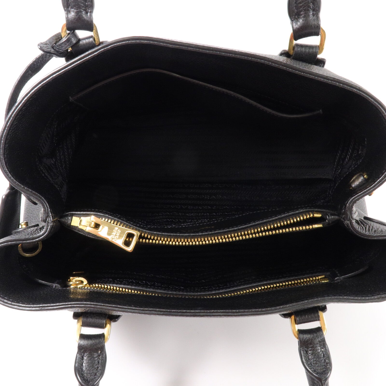 PRADA 牛皮皮革Vitello Daino手挽肩背兩用袋