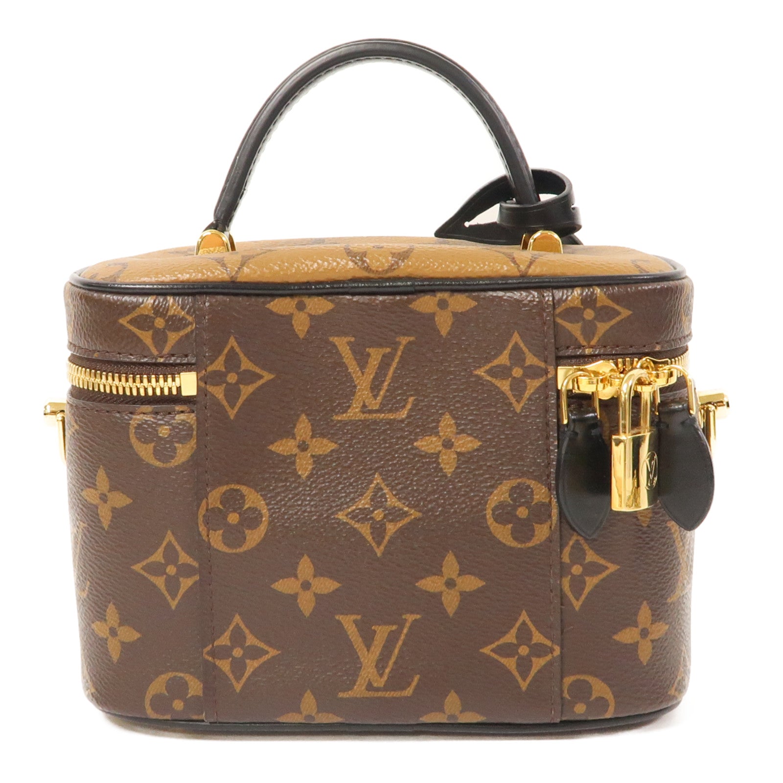 LOUIS VUITTON Monogram Vanity PM手挽肩背兩用袋啡色