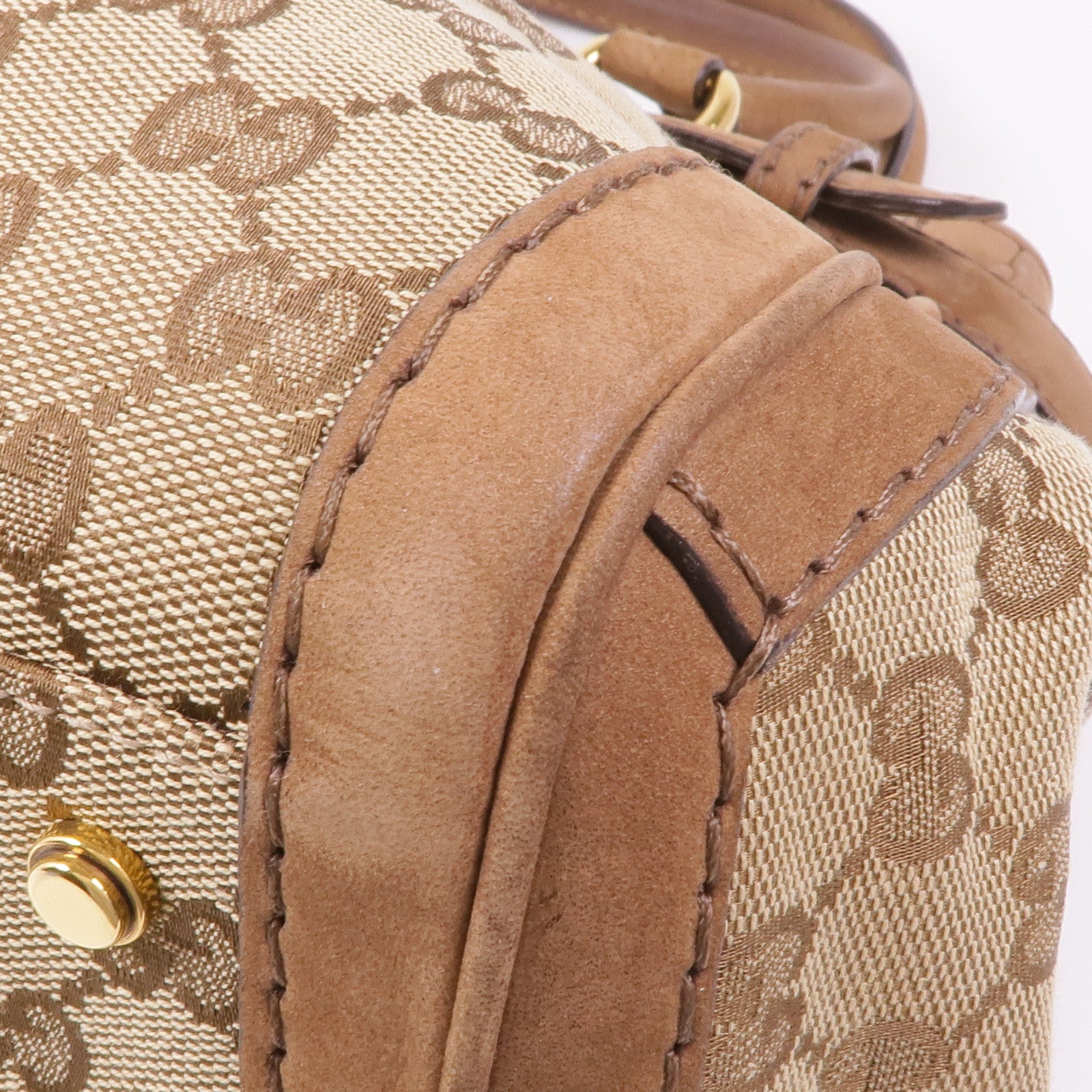 GUCCI 帆布Hand Bag金扣手挽袋