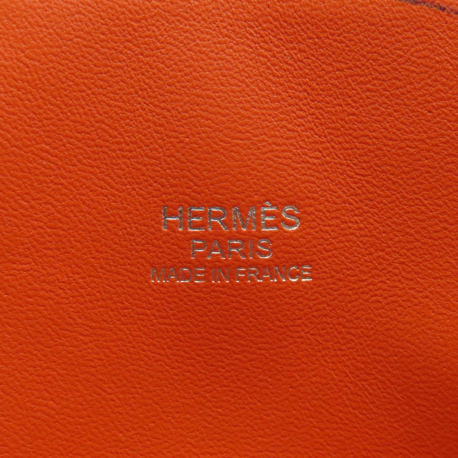 HERMES 【激減優惠】Clemence皮革Bolide 31銀扣手挽肩背兩用袋Orange Poppy火焰橙色