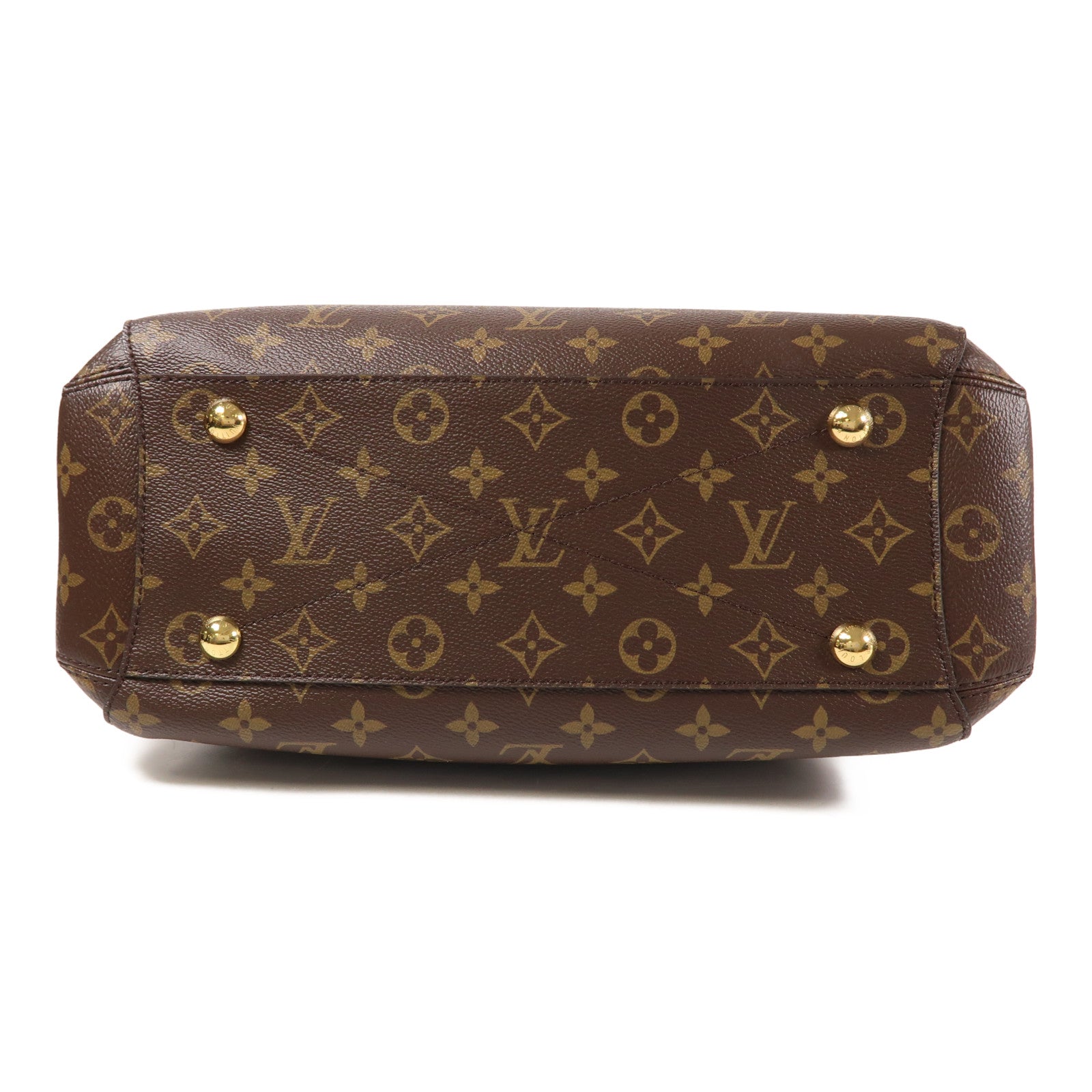 LOUIS VUITTON LV GHW Montaigne MM 2way Shoulder Handbag M41056 Monogram Brown