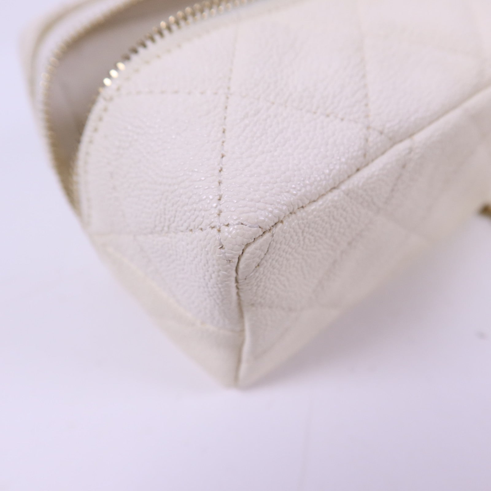 CHANEL 牛皮皮革Mini Chain Shoulder金扣手挽肩背兩用袋