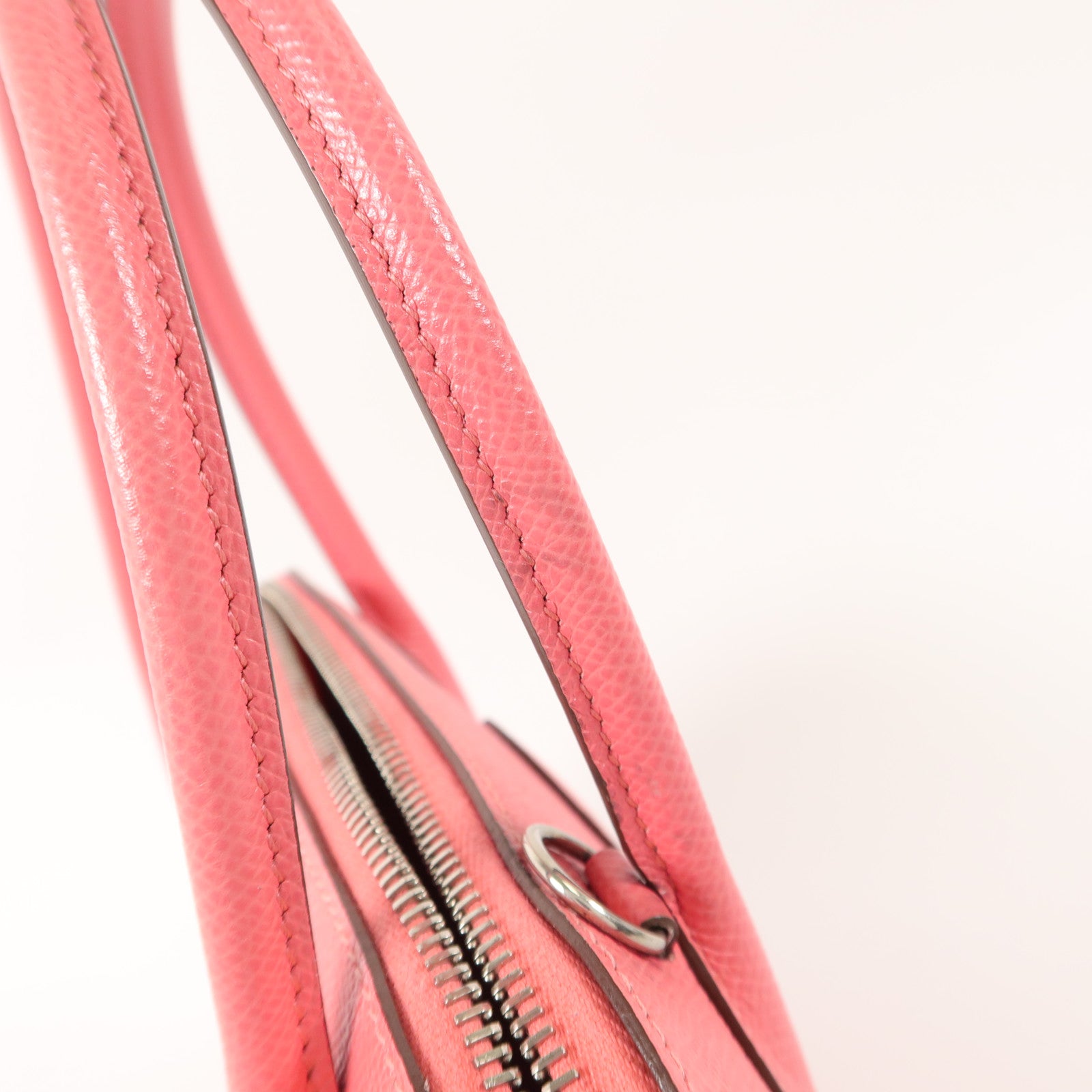 HERMES Epsom皮革Bolide 27手挽肩背兩用袋Rose Azalee