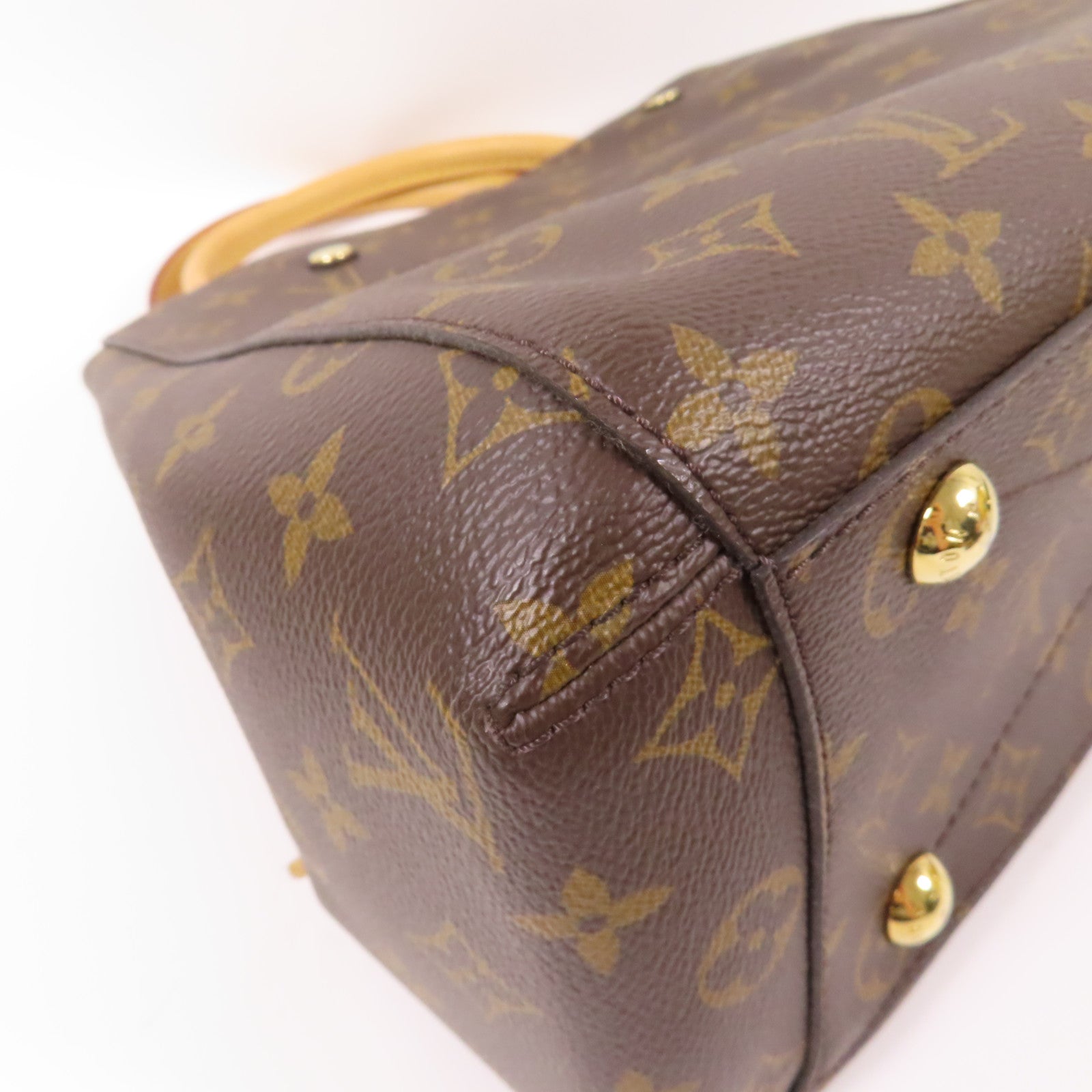 LOUIS VUITTON Monogram Montaigne MM金扣手挽肩背兩用袋