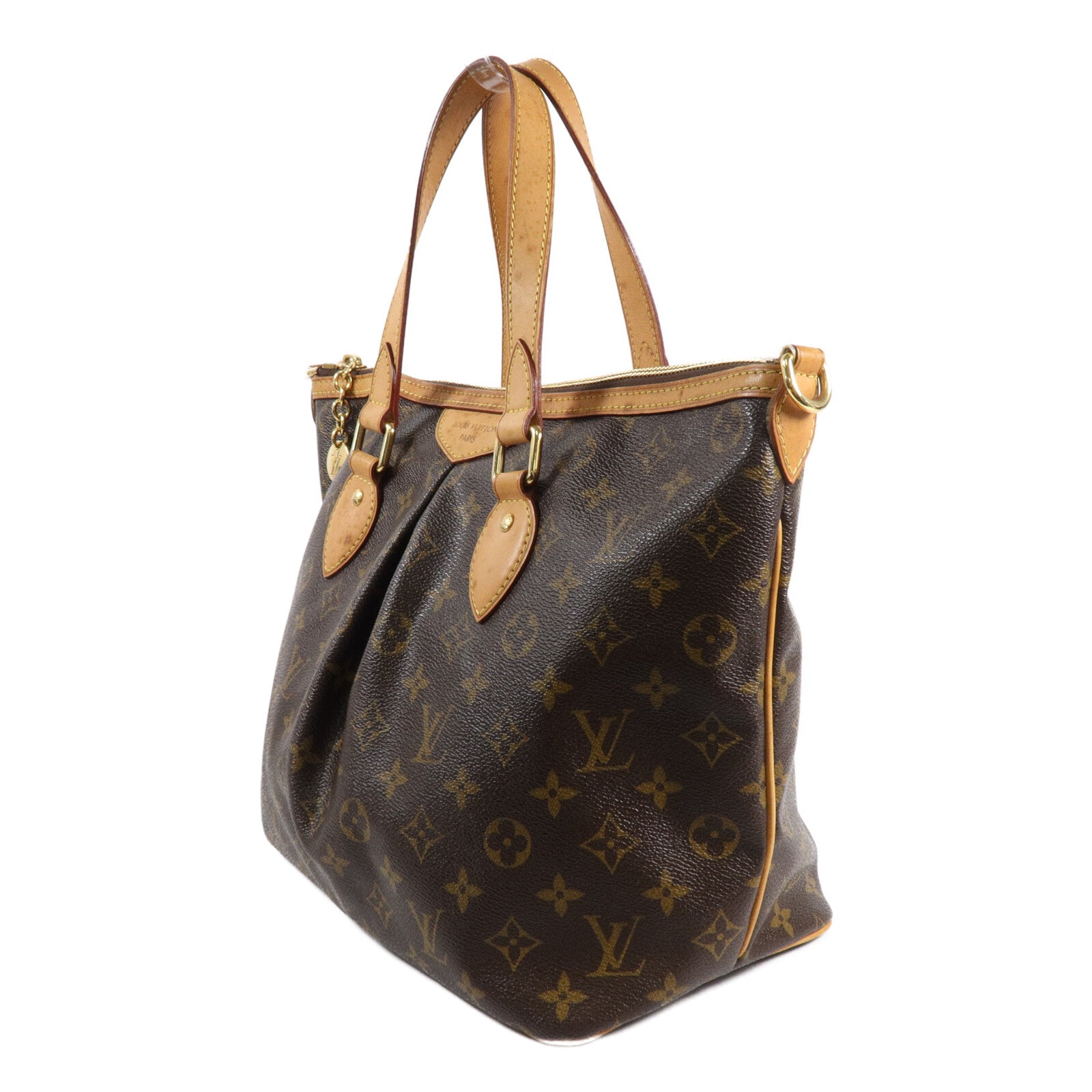 LOUIS VUITTON Monogram Palermo GM手挽肩背兩用袋棕色