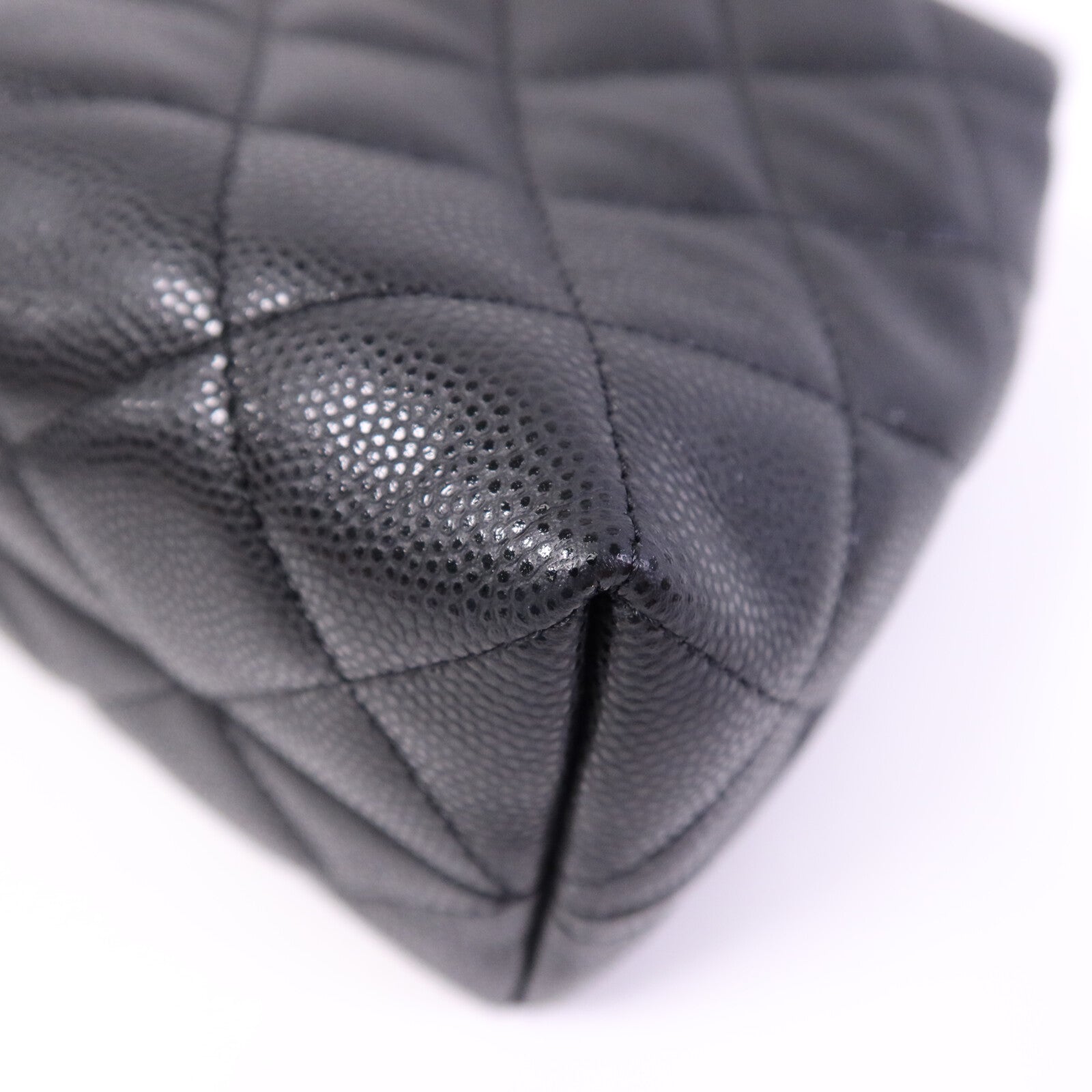 CHANEL 牛皮皮革Chain Shoulder Bag金扣鏈帶手挽肩背兩用袋