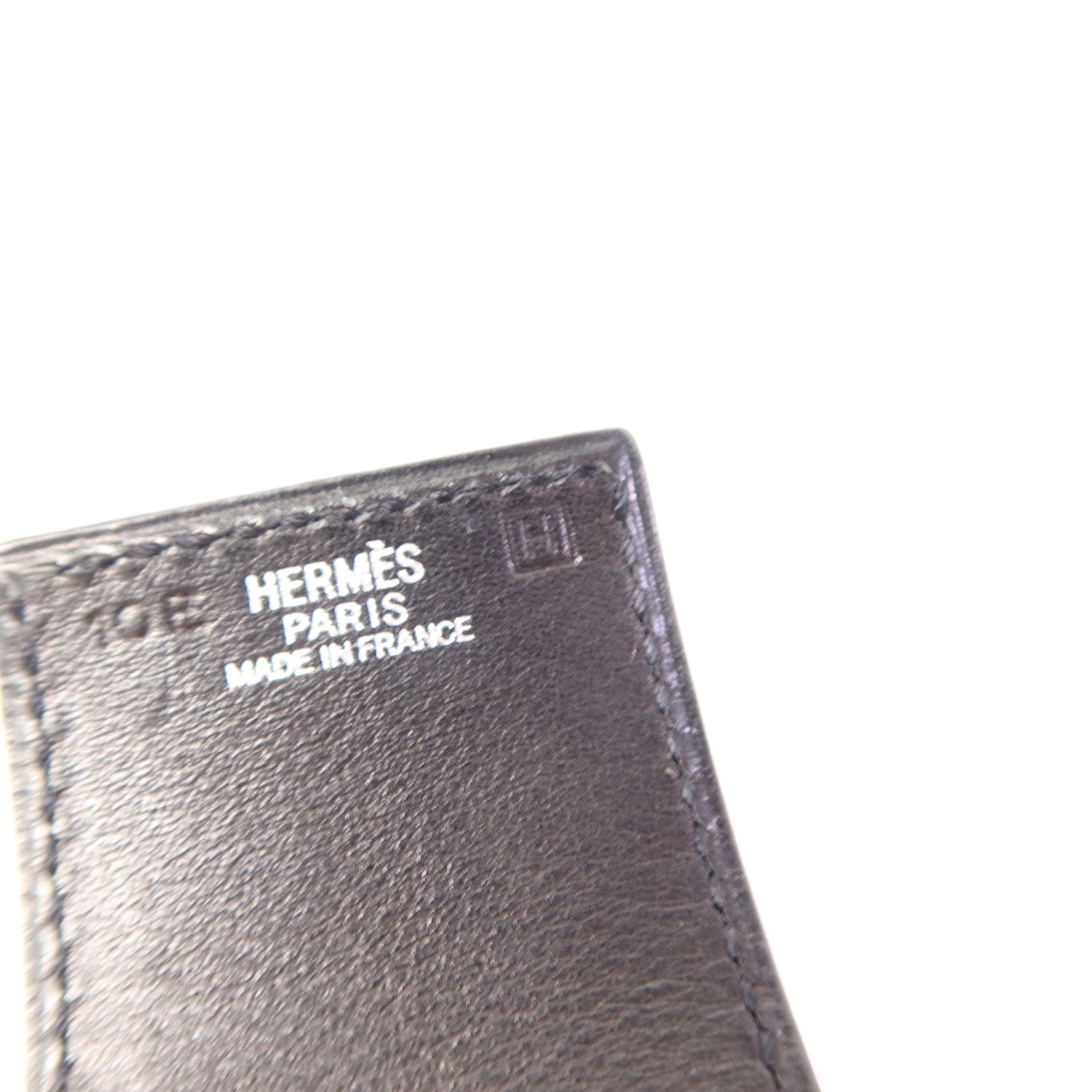 HERMES 皮革Bangle銀扣手鐲