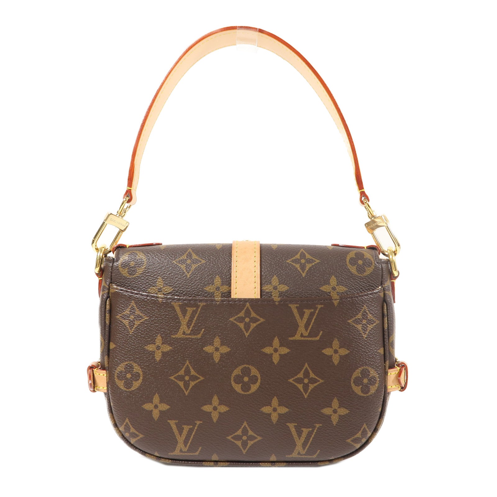 LOUIS VUITTON Monogram Saumur BB金扣手挽肩背兩用袋啡色