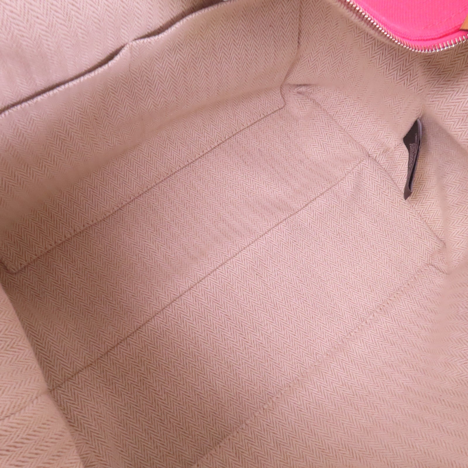 HERMES 帆布Bride A Brac GM銀扣手挽袋