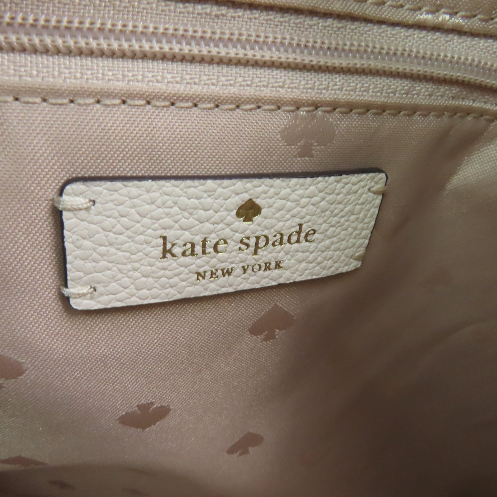 Kate Spade 【激減優惠】牛皮皮革Shoulder Bag金扣/銀扣肩背袋白色