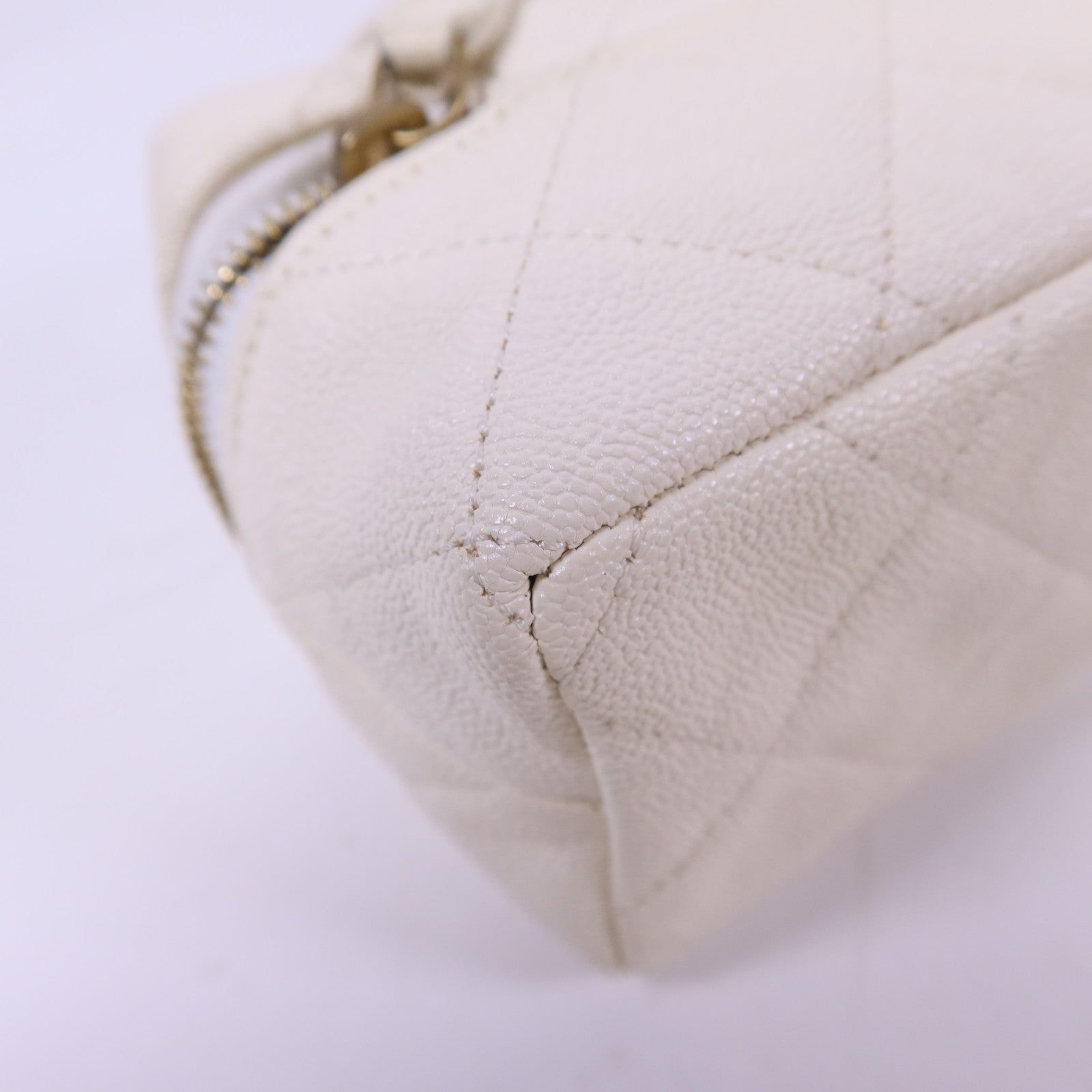 CHANEL 牛皮皮革Mini Chain Shoulder金扣手挽肩背兩用袋